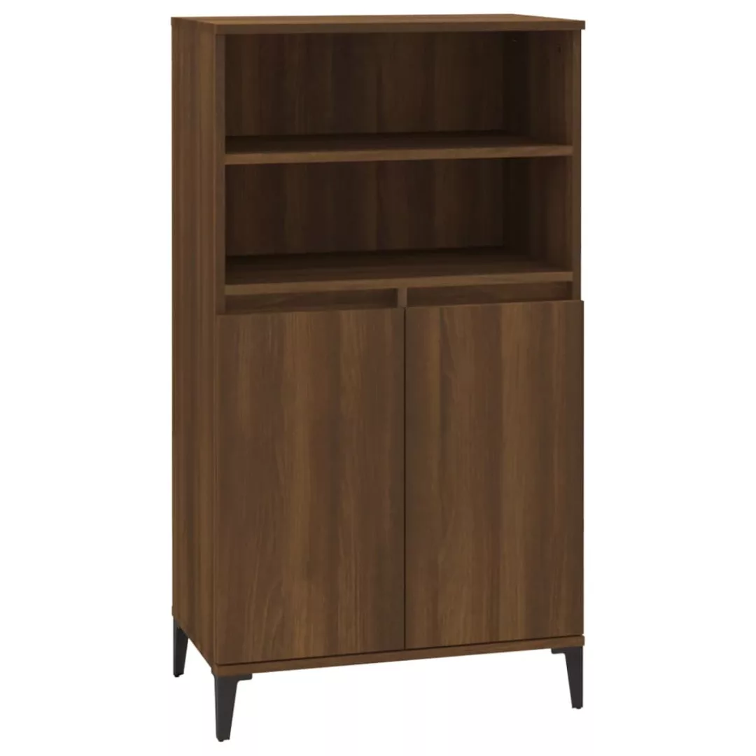 Vidaxl Highboard Braun Eichen-optik 60x36x110 Cm Holzwerkstoff günstig online kaufen