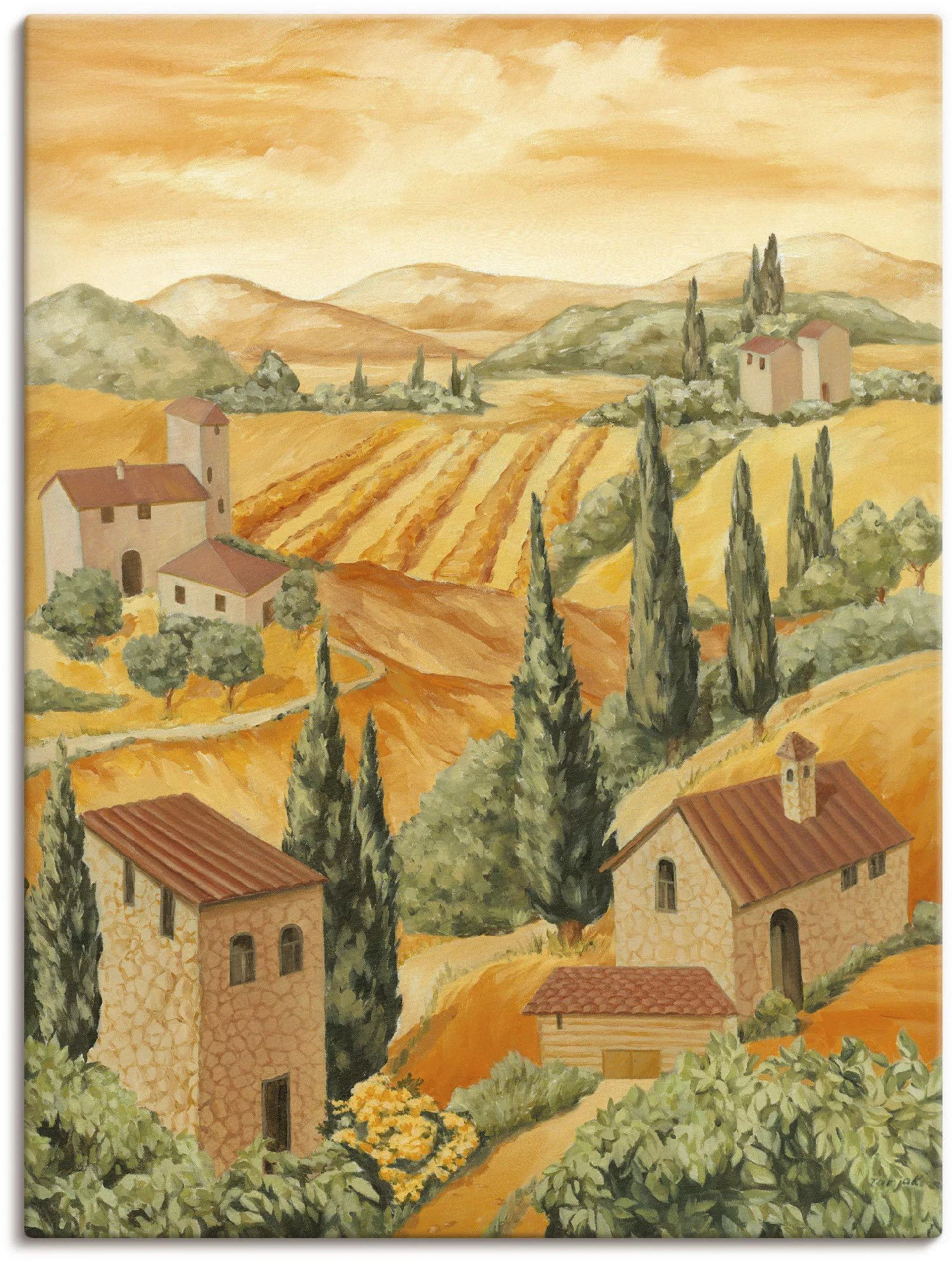 Artland Wandbild »Italien Toscana«, Europa, (1 St.) günstig online kaufen