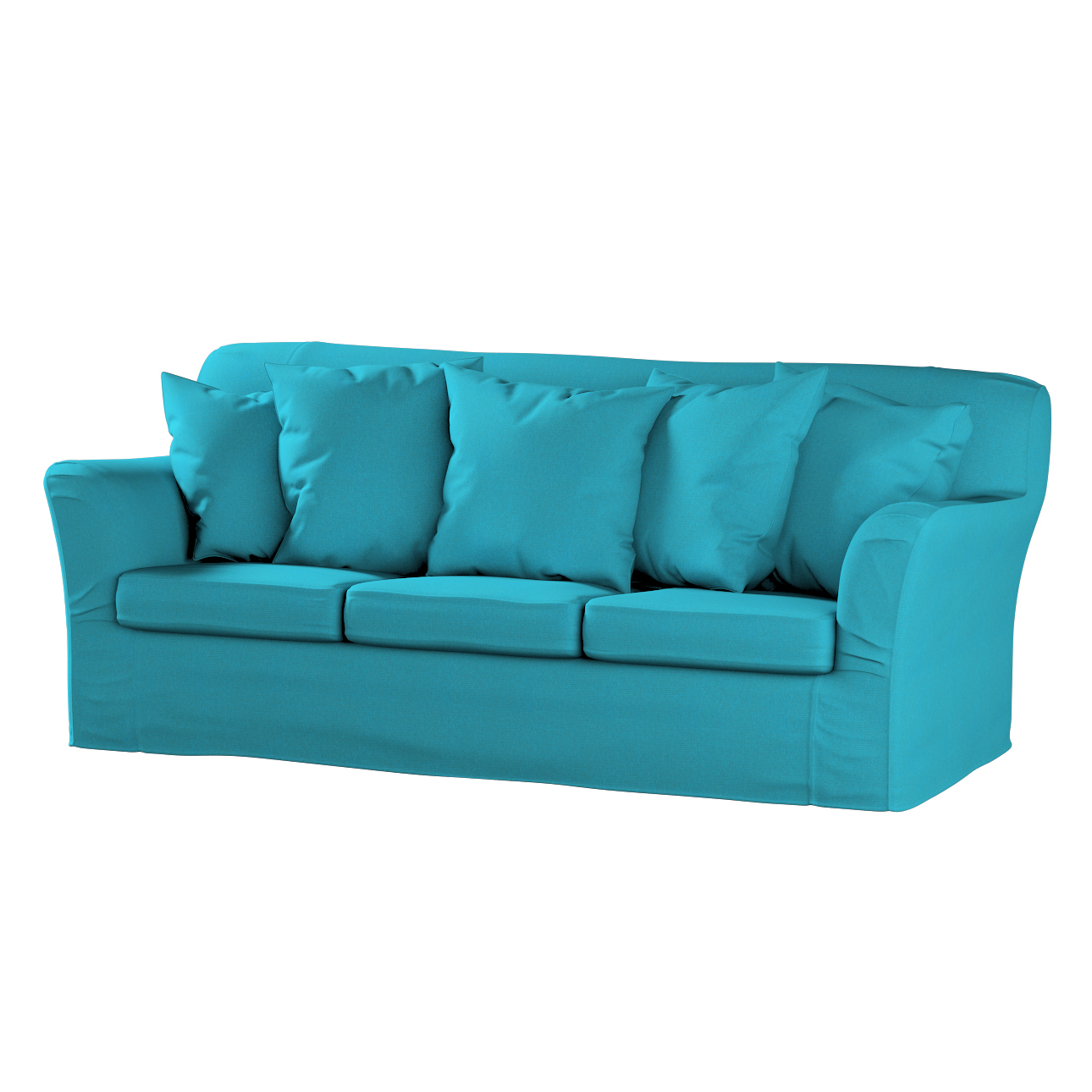 Bezug für Tomelilla 3-Sitzer Sofa nicht ausklappbar, türkis, Sofahusse, Tom günstig online kaufen