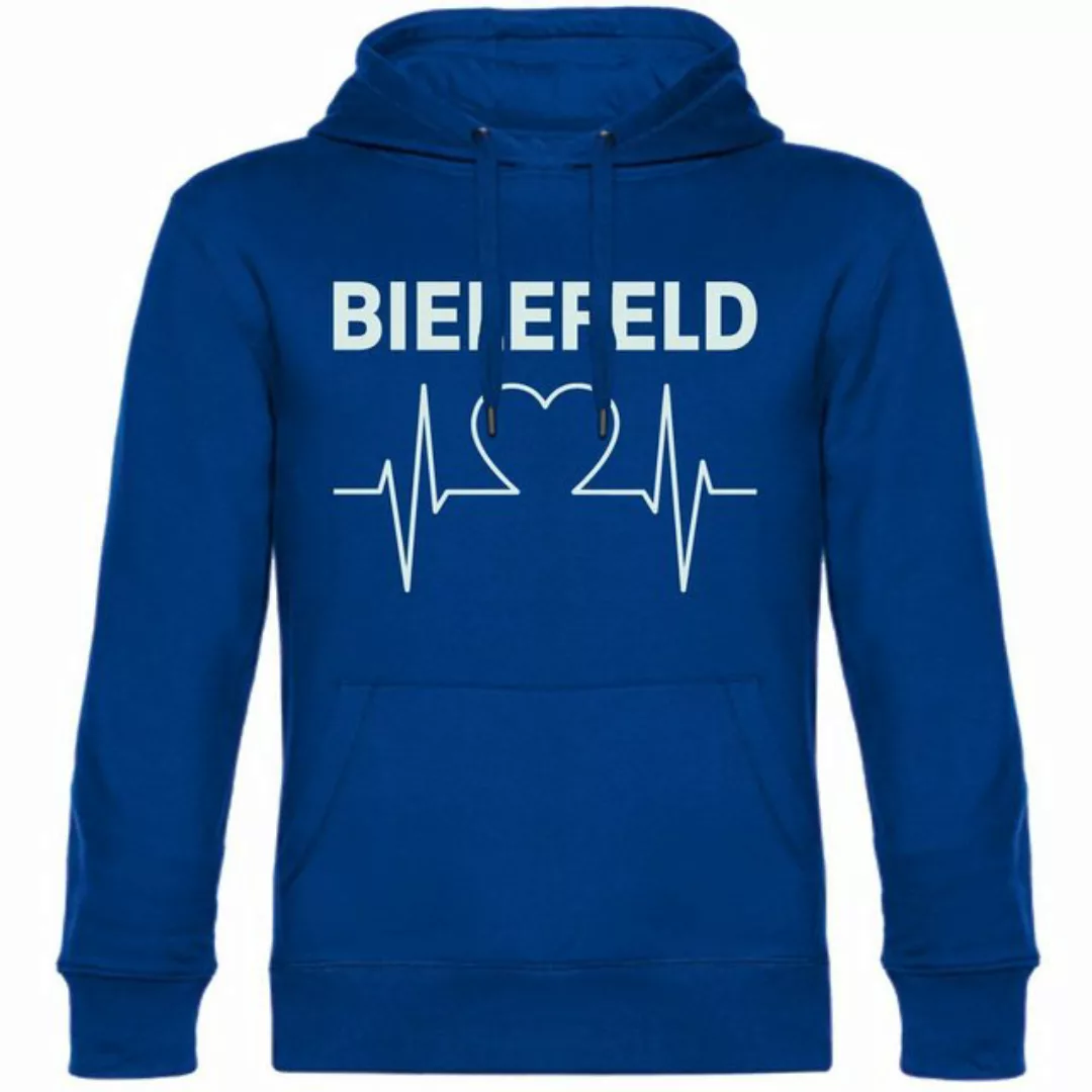 multifanshop Kapuzensweatshirt Bielefeld - Herzschlag - Pullover günstig online kaufen