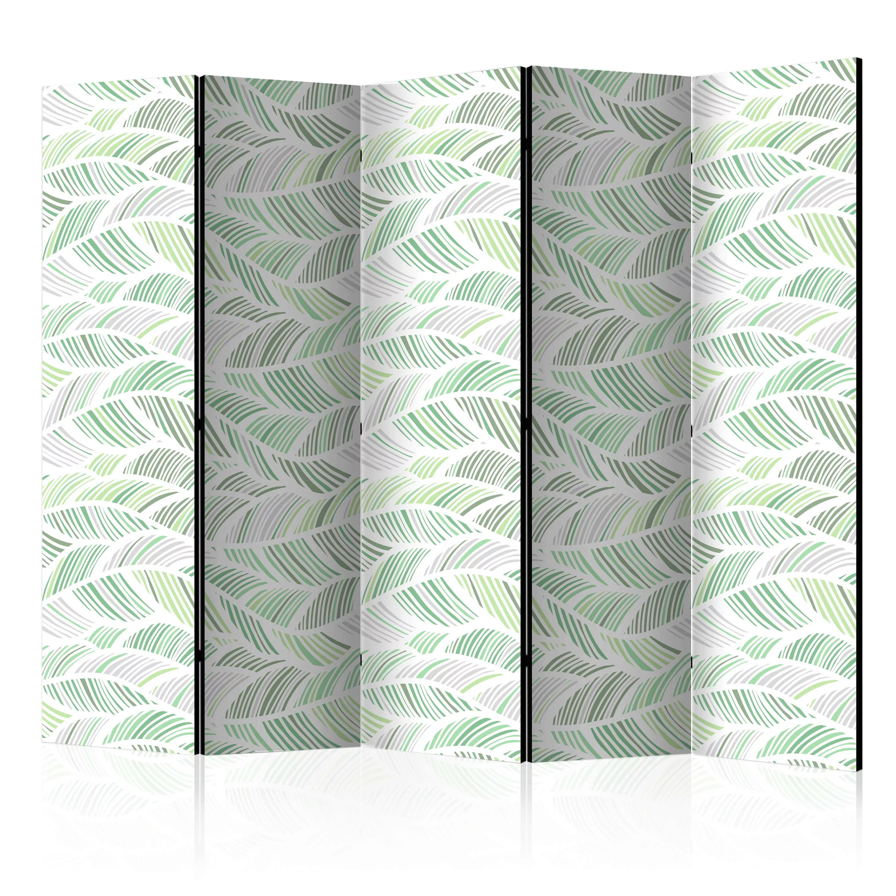 5-teiliges Paravent - Green Waves Ii [room Dividers] günstig online kaufen