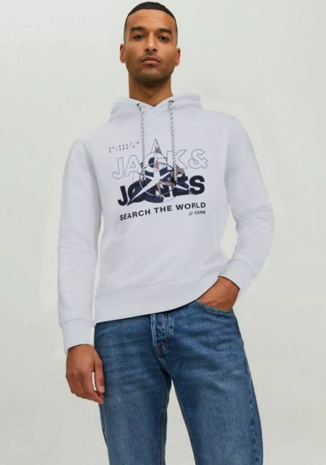 Jack & Jones Kapuzensweatshirt JCOHUNT SWEAT HOOD LN günstig online kaufen