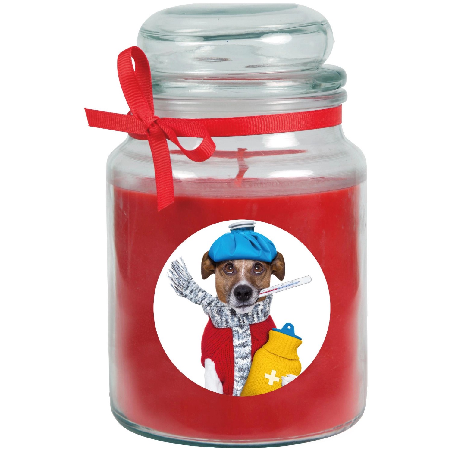 HS Candle Duftkerze & Bonbon Glas Genesung Rose Rot günstig online kaufen