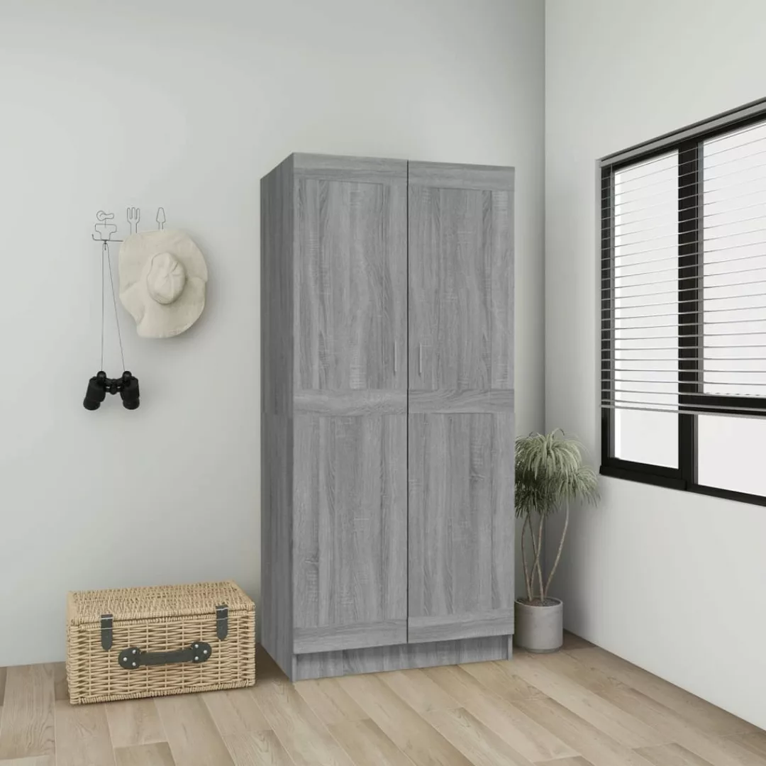 Vidaxl Kleiderschrank Grau Sonoma 82,5x51,5x180 Cm Holzwerkstoff günstig online kaufen