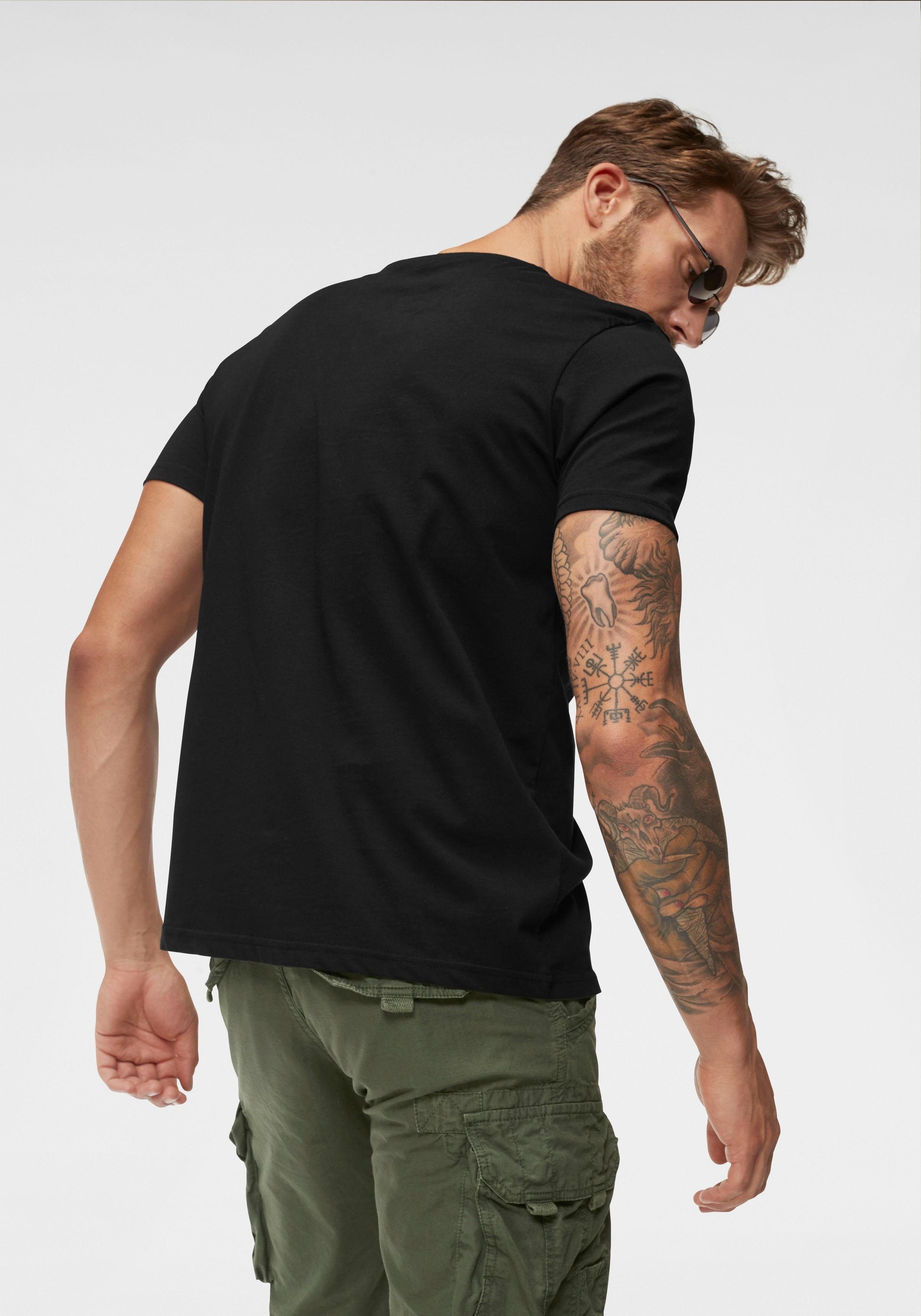 Alpha Industries Rundhalsshirt "BASIC T SMALL LOGO" günstig online kaufen