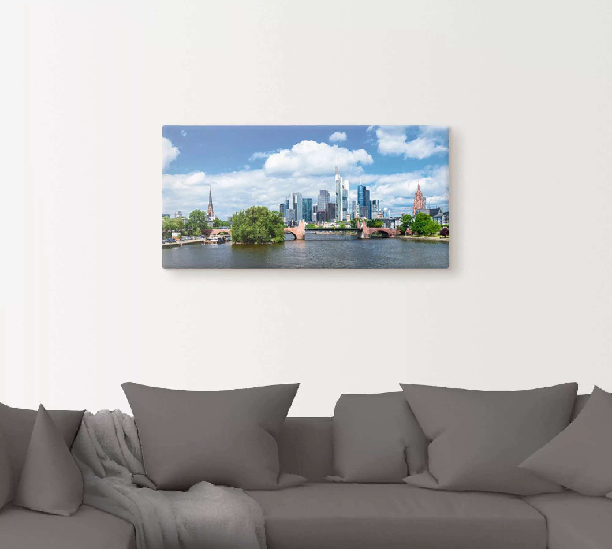 Artland Wandbild "Frankfurt am Main", Deutschland, (1 St.), als Alubild, Ou günstig online kaufen