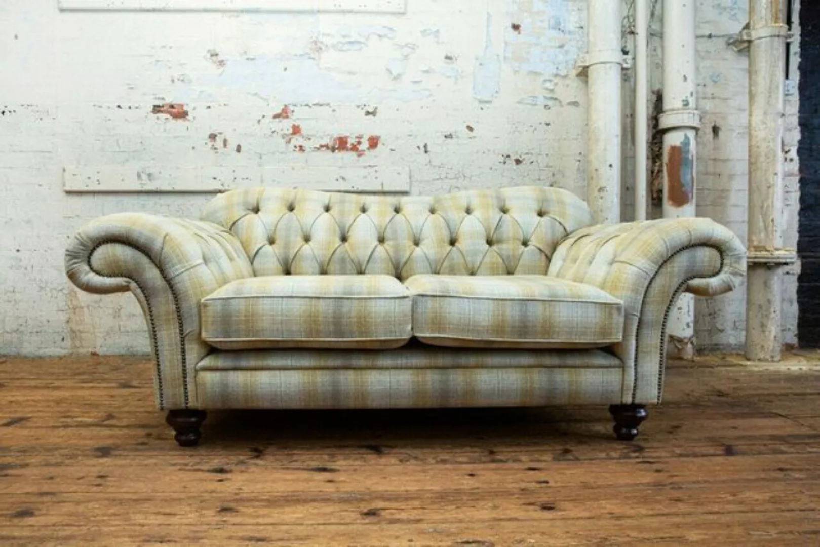 JVmoebel Chesterfield-Sofa, Chesterfield 2 Sitzer Design Sofa Couch 200 cm günstig online kaufen