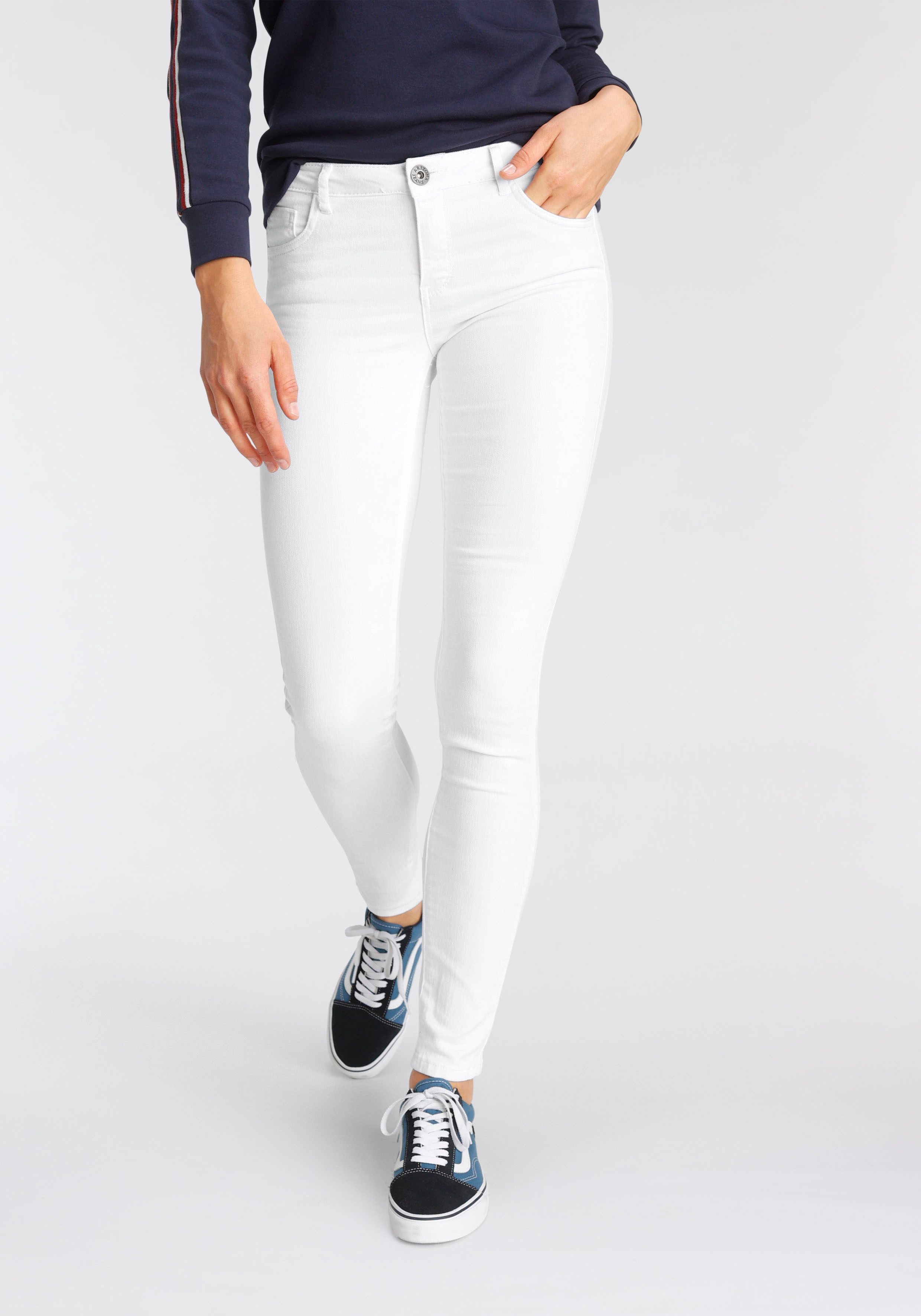 Arizona Skinny-fit-Jeans Ultra-Stretch Mid Waist günstig online kaufen