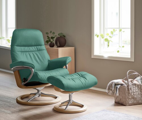 Stressless Fußhocker "Sunrise", mit Signature Base, Gestell Eiche günstig online kaufen