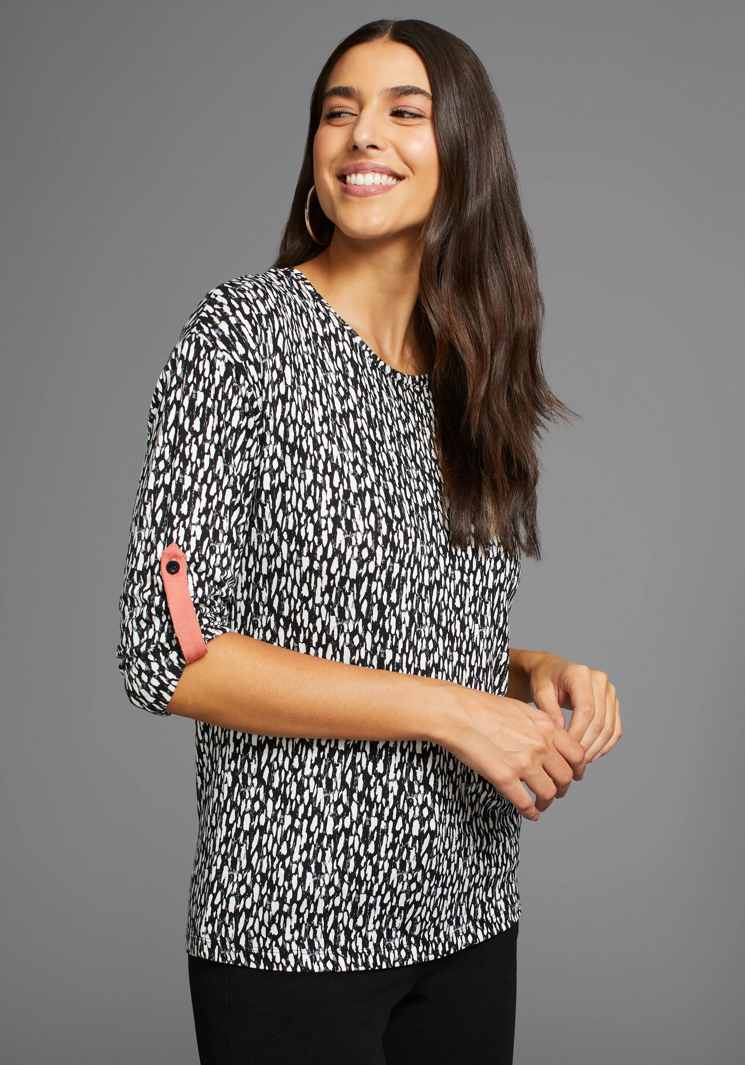 Laura Scott 3/4-Arm-Shirt, mit Allover-Print - NEUE KOLLEKTION günstig online kaufen