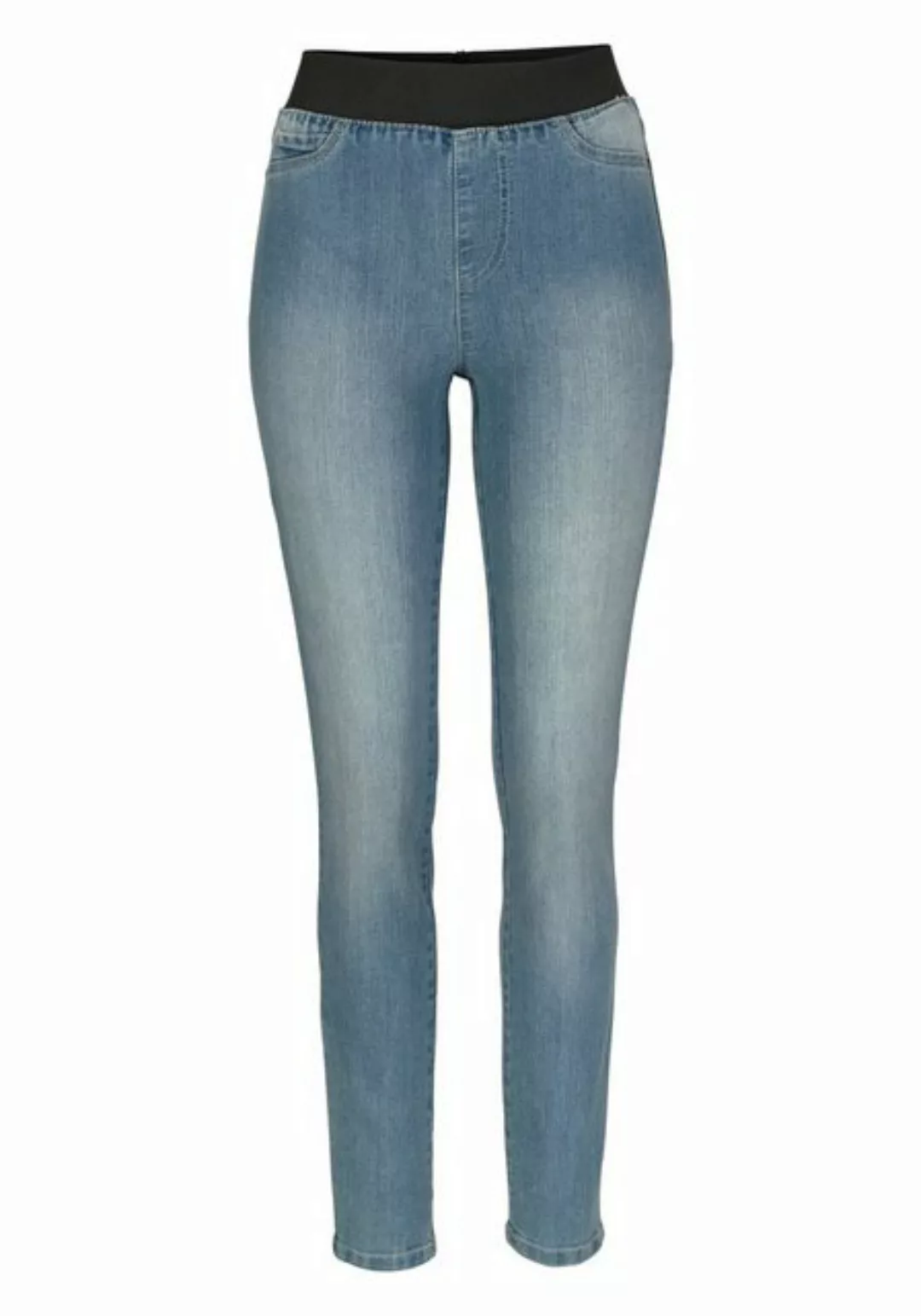 Arizona Skinny-fit-Jeans extra-enger Schnitt, komfortable Leibhöhe, Used-Lo günstig online kaufen