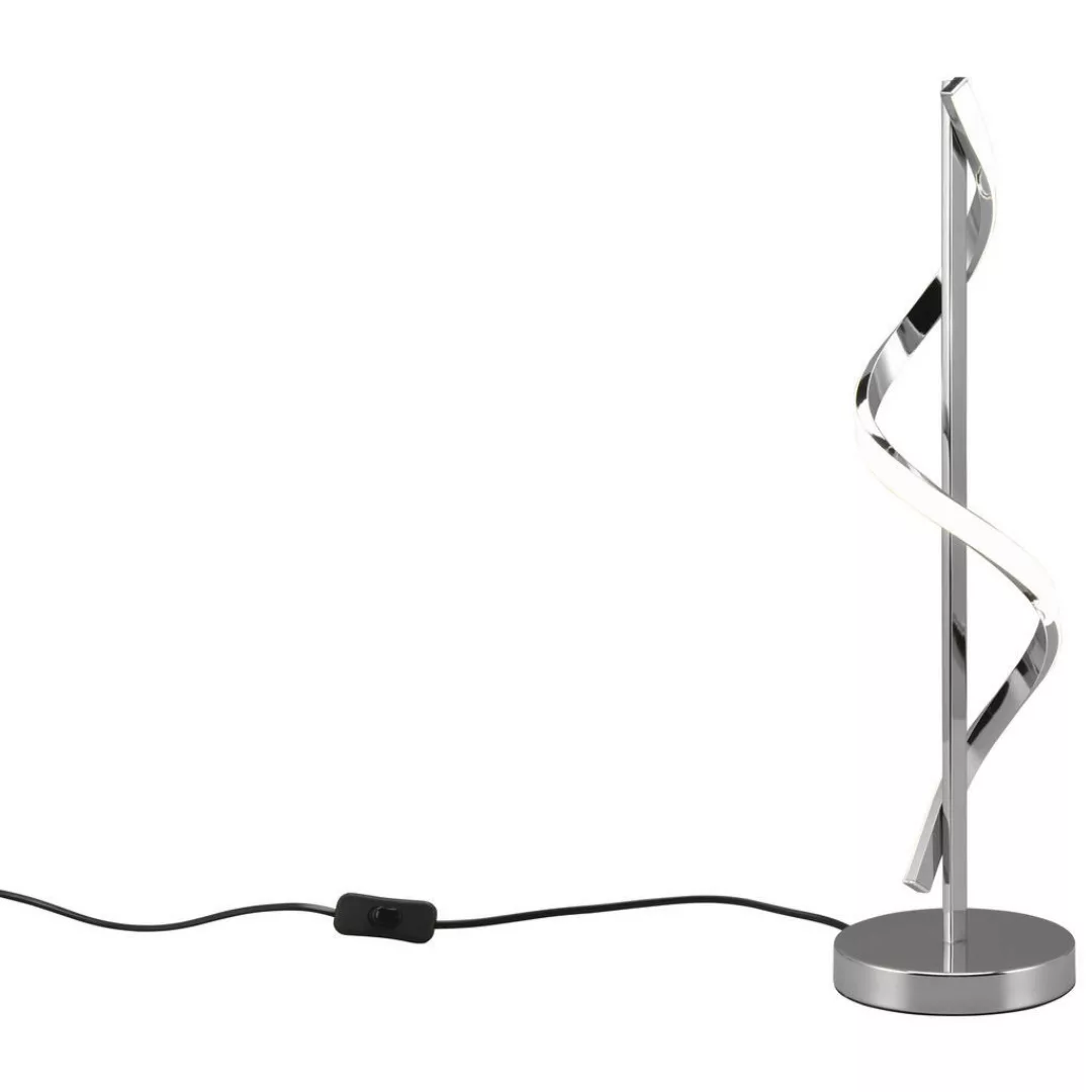 Reality LED-Design-Tischleuchte Isabel 1-flammig Chrom 15 cm x 15 cm günstig online kaufen