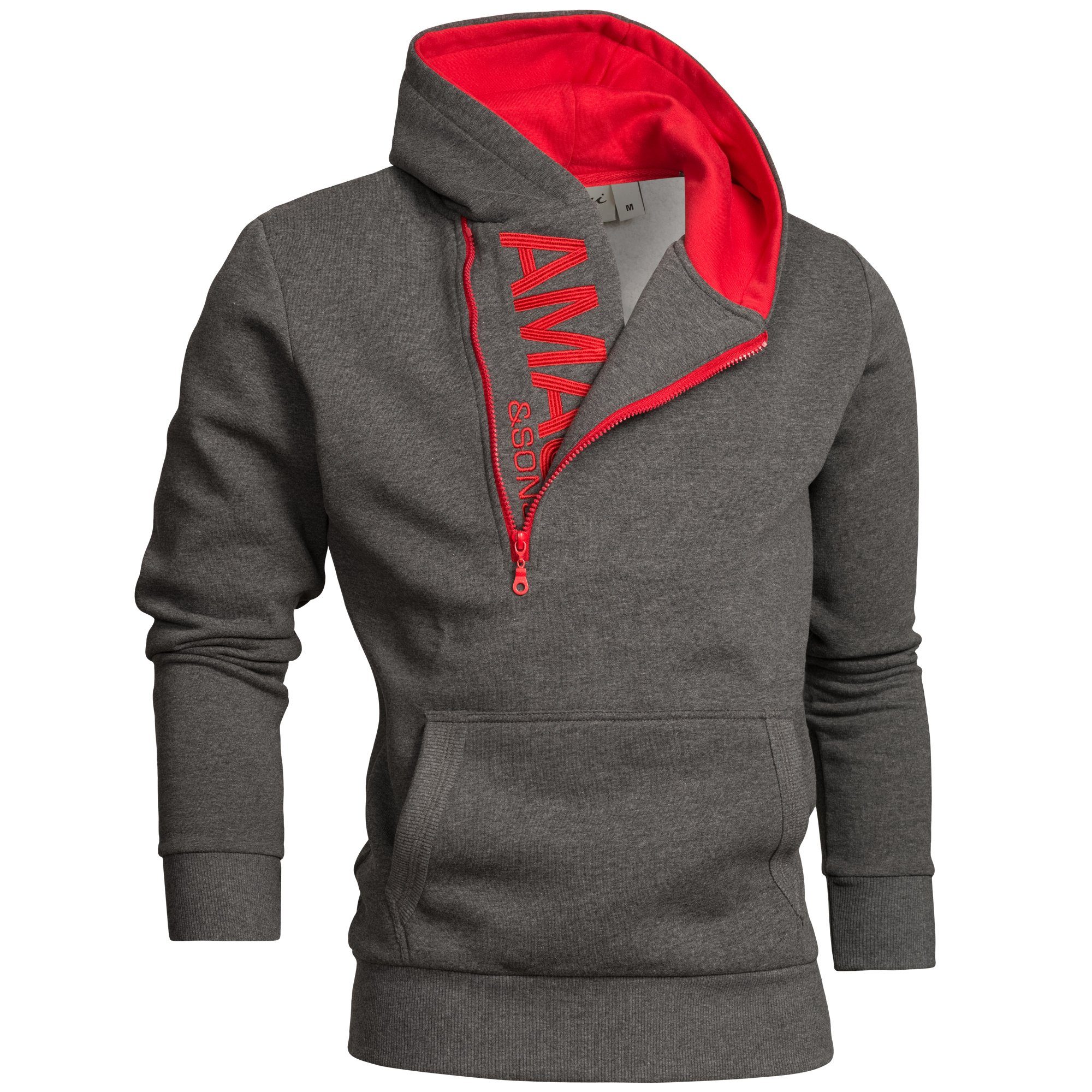 Amaci&Sons Kapuzenpullover HUNTSVILLE Kapuzenpullover Herren Zipper günstig online kaufen