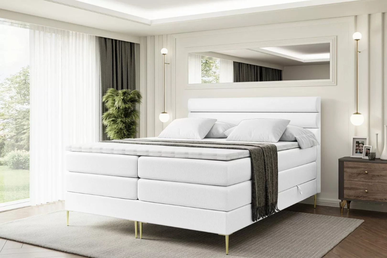 ALTDECOR Boxspringbett CELESTIA-F KING (Multipocket-Matratze H4, günstig online kaufen