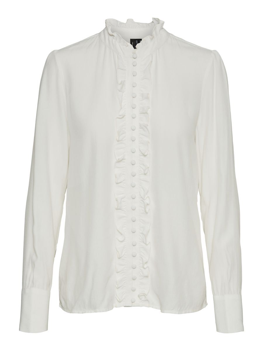 VERO MODA Hochgeschlossene Hemd Damen White günstig online kaufen