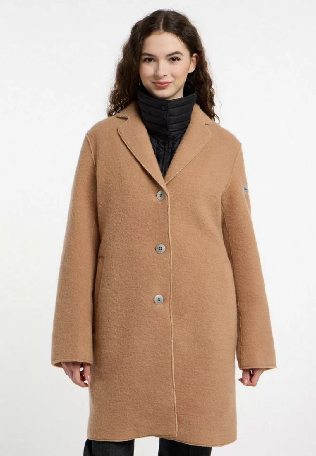 Frieda & Freddies Winterjacke Wool Jacket / Carry mit dezenten Farbdetails günstig online kaufen