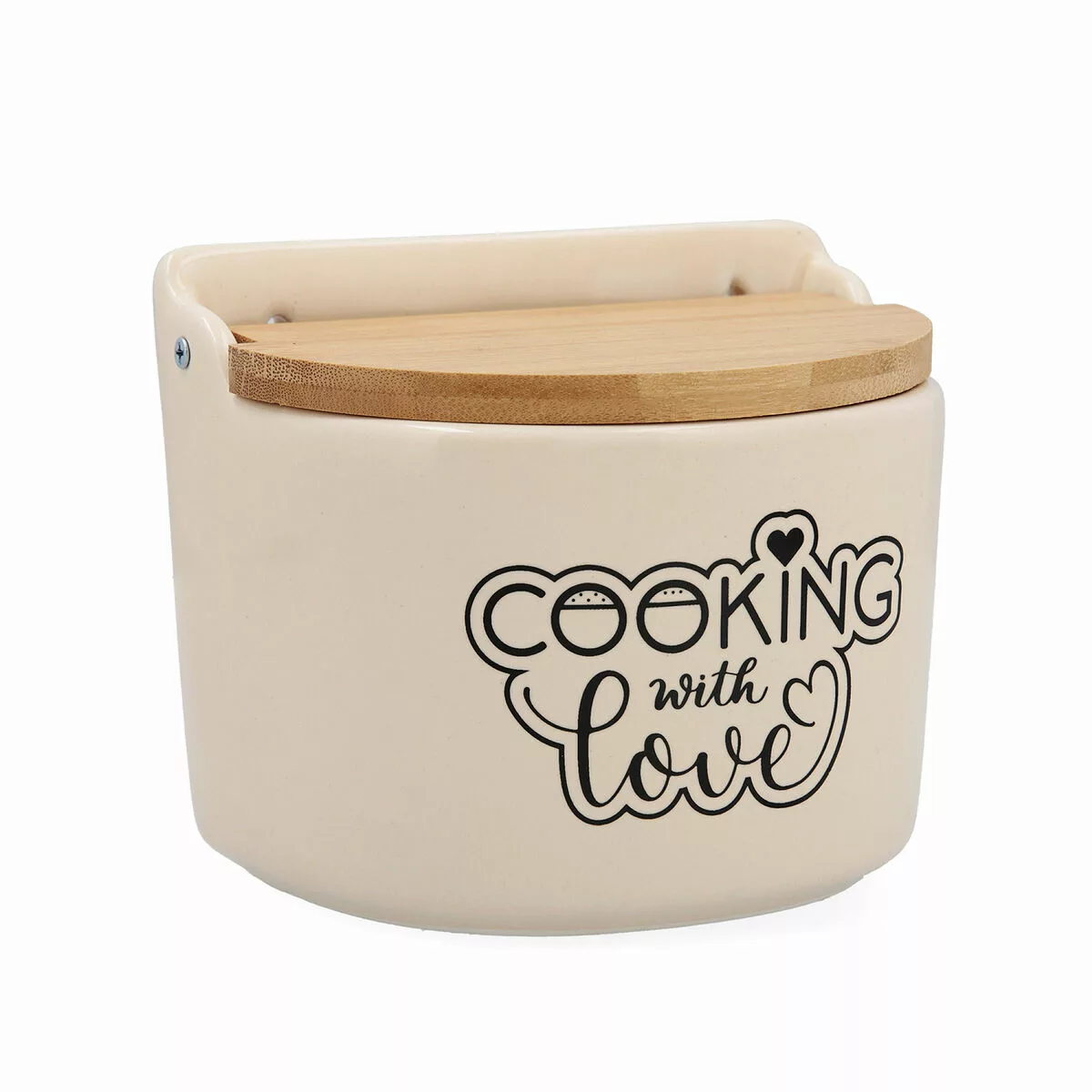 Salzstreuer Mit Deckel Quid Cooking With Love Rund Aus Keramik Weiß 14 X 12 günstig online kaufen