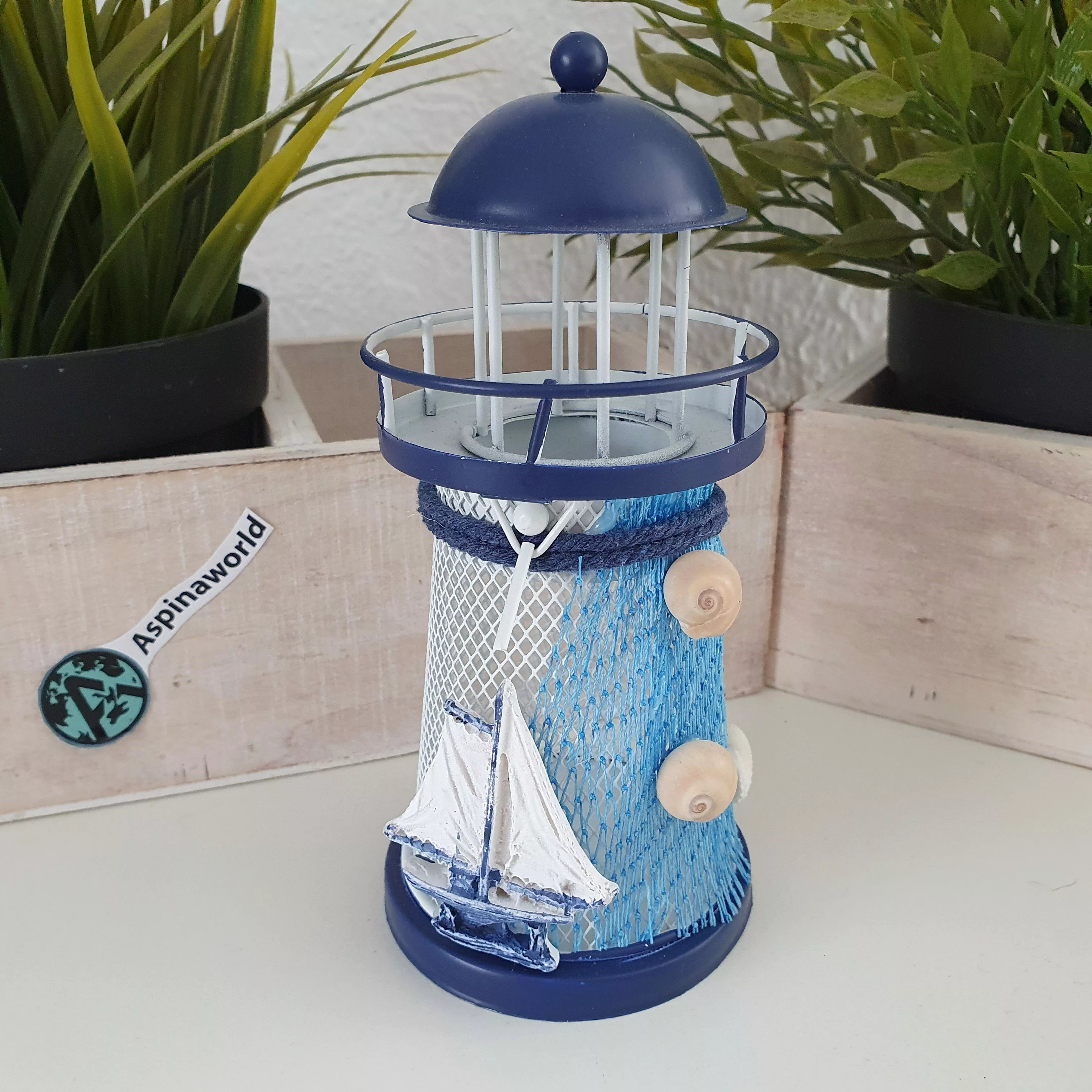 Aspinaworld Teelichthalter Maritime Deko Leuchtturm Teelichthalter günstig online kaufen