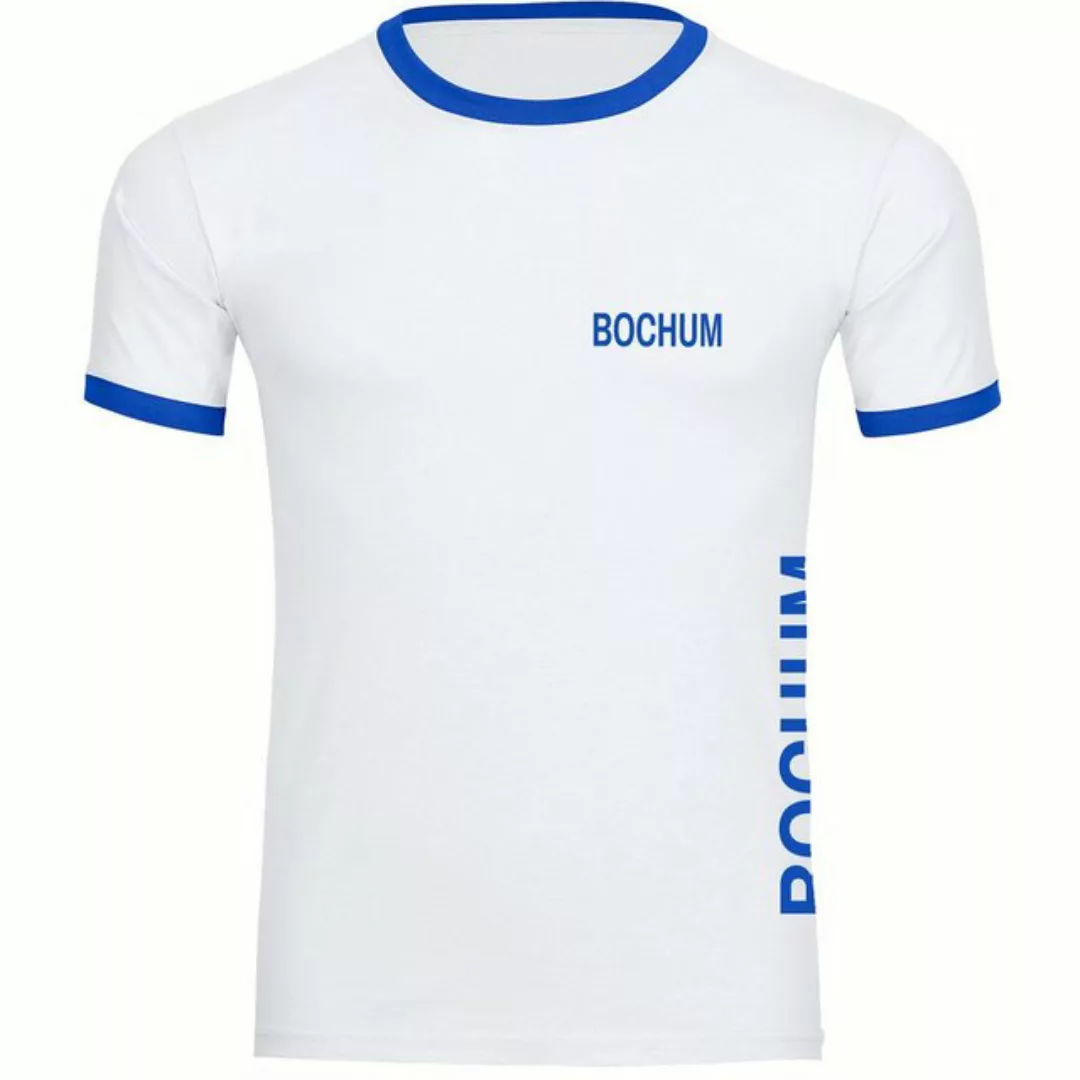 multifanshop T-Shirt Kontrast Bochum - Brust & Seite - Männer günstig online kaufen