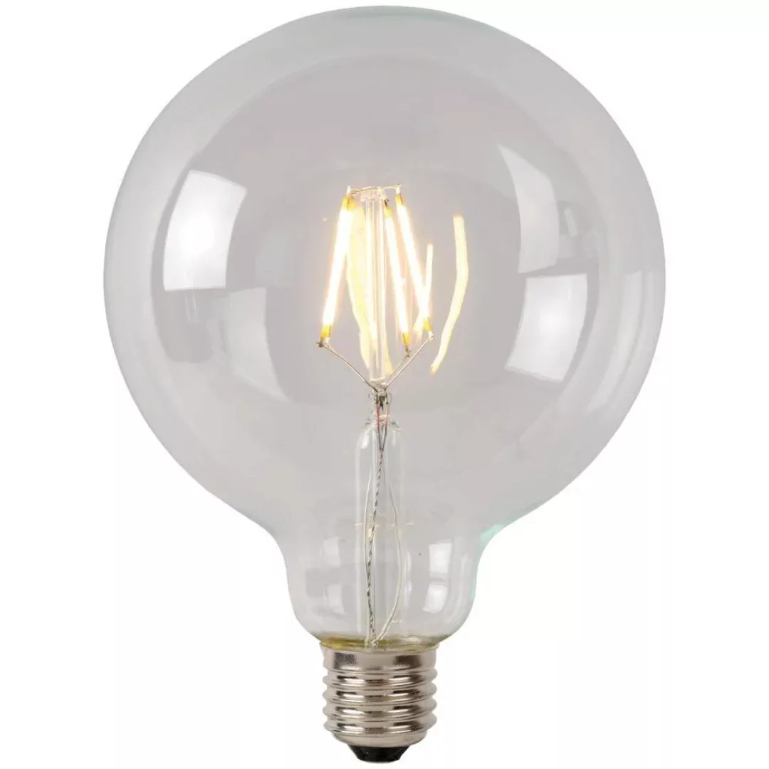 LED Leuchtmittel E27 Globe - G95 in Transparent 7W 1480lm Viererpack günstig online kaufen