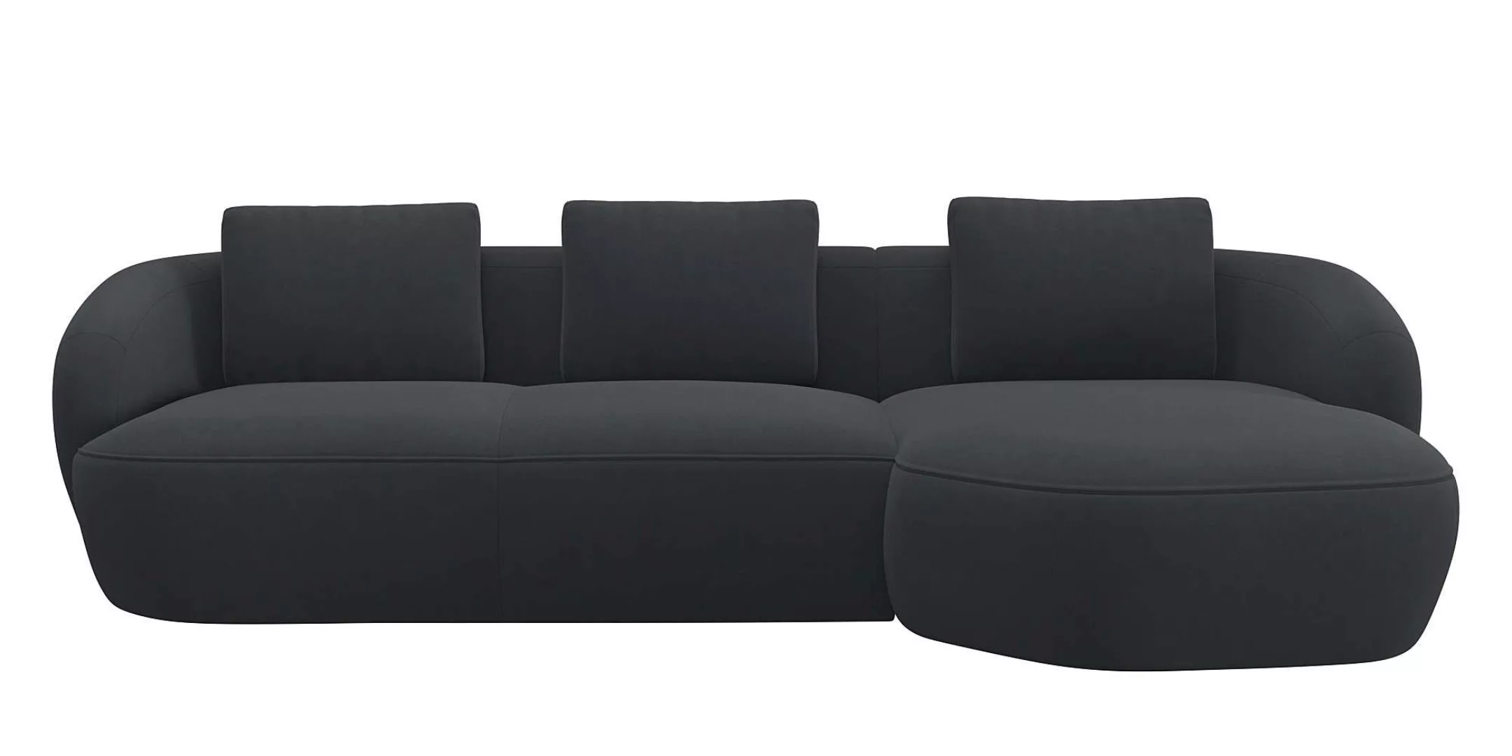 FLEXLUX Wohnlandschaft »Torino, rund, L-Form, Sofa-Ecke mit Recamiere, Long günstig online kaufen