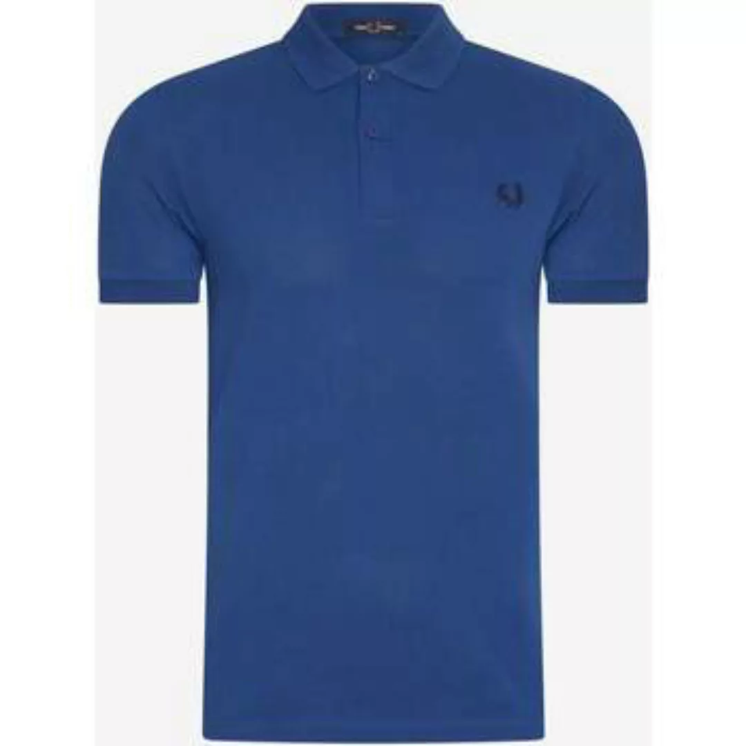 Fred Perry  T-Shirts & Poloshirts Einfarbiges  Hemd – schattiertes Kobalt günstig online kaufen