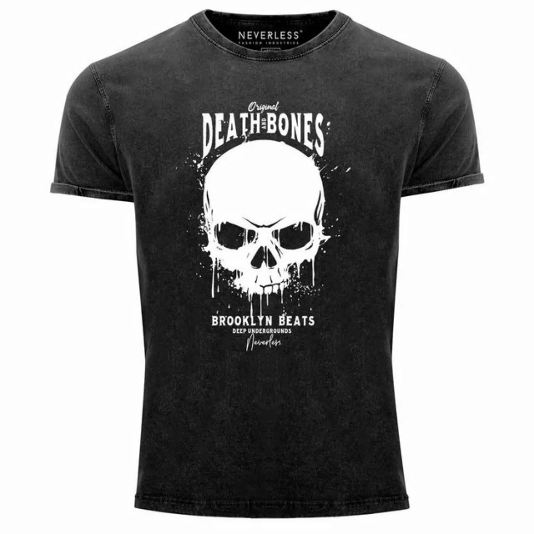 Neverless Print-Shirt Neverless® Herren T-Shirt Vintage Shirt Printshirt Sk günstig online kaufen