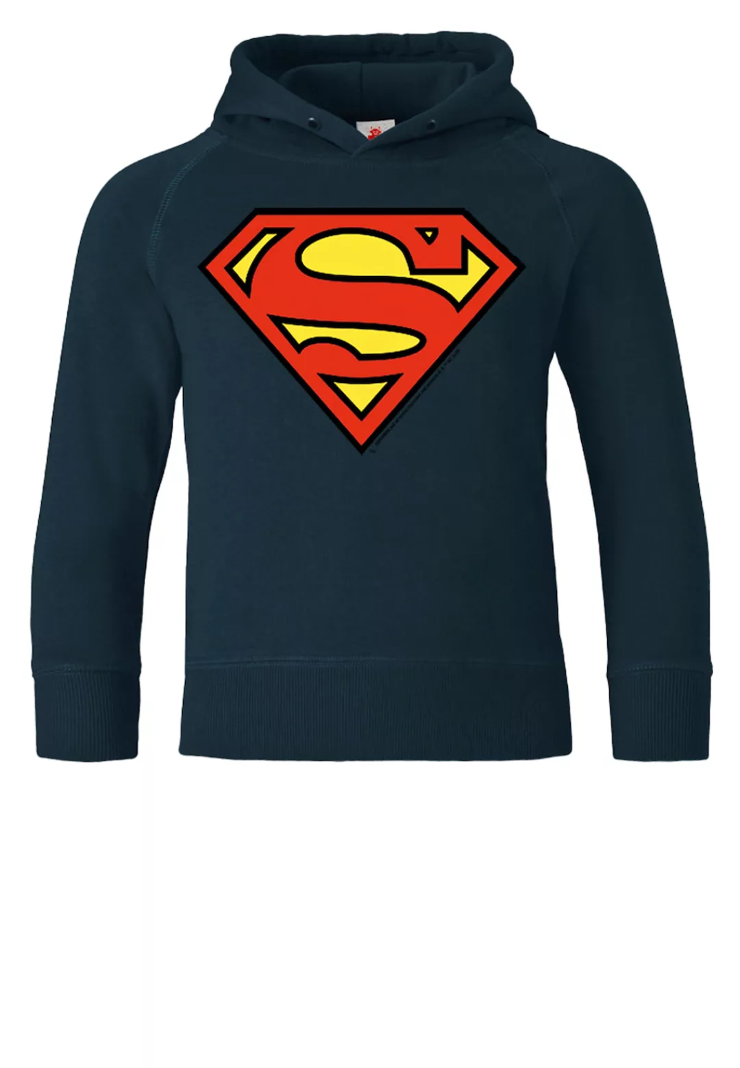 LOGOSHIRT Kapuzensweatshirt "DC - Superman Logo Clean" günstig online kaufen