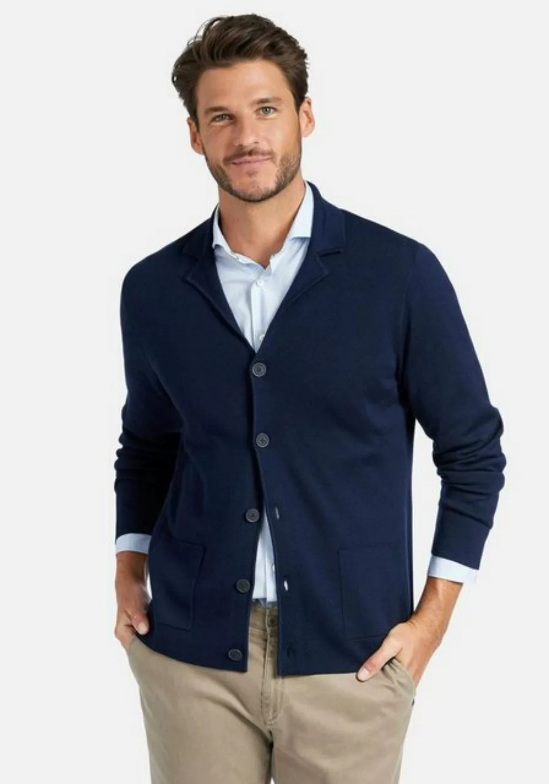 Strickblazer Louis Sayn blau günstig online kaufen