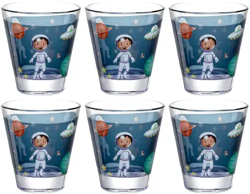 LEONARDO Gläser-Set »Weltall BAMBINI AVVENTURA«, (Set, 6 tlg.), 215 ml, 6-t günstig online kaufen