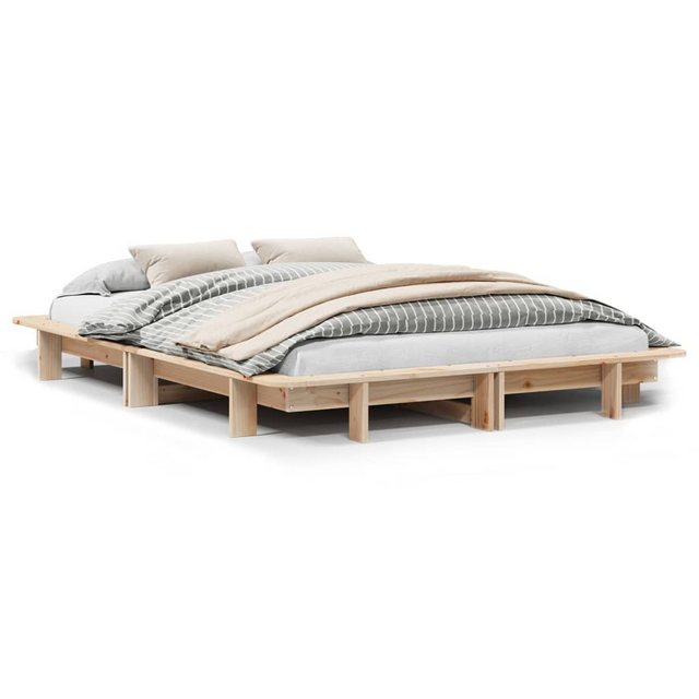 vidaXL Bett, Massivholzbett ohne Matratze 150x200 cm Kiefernholz günstig online kaufen