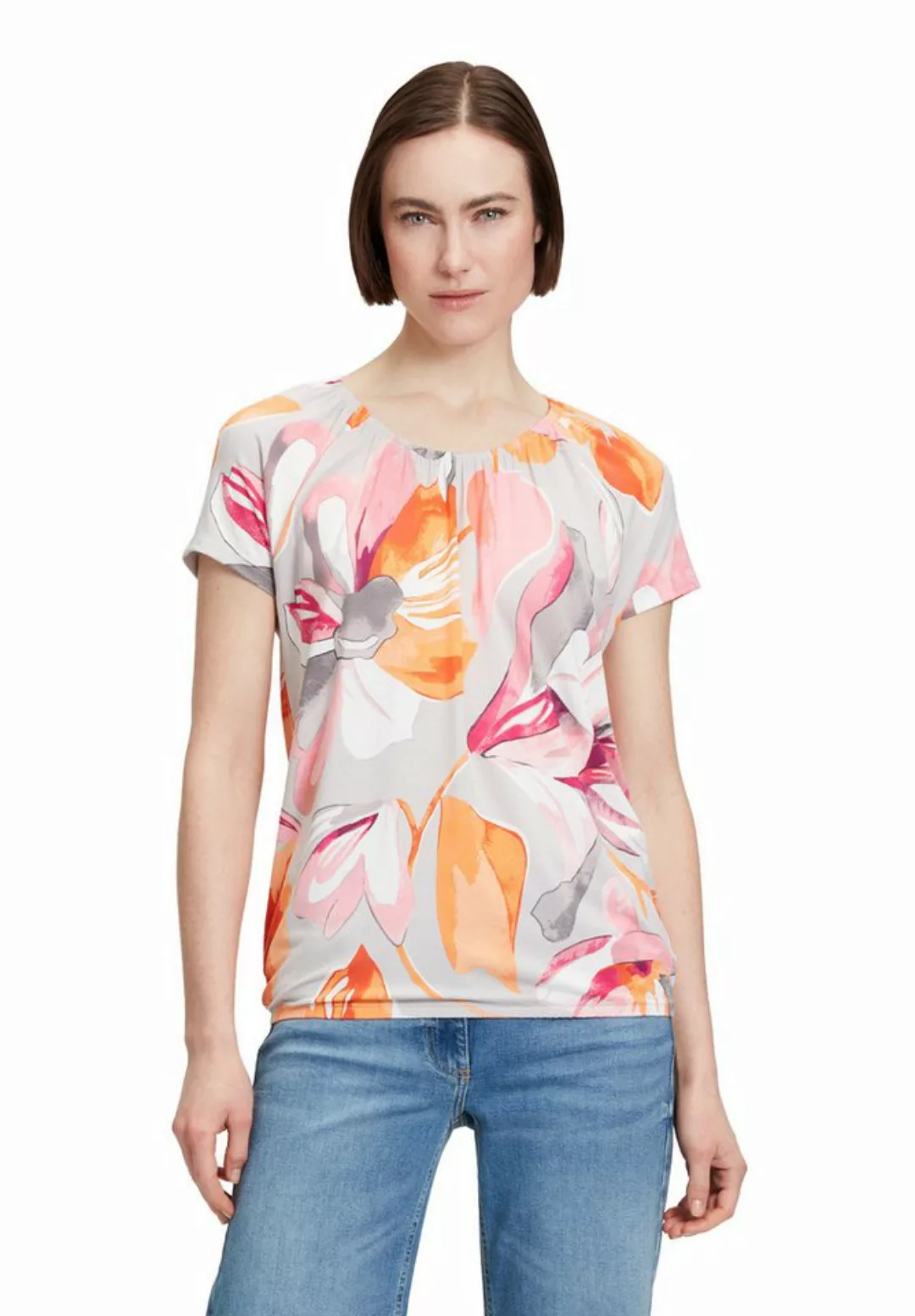 Betty Barclay Kurzarmshirt "Betty Barclay Casual-Shirt mit Gummizug", Druck günstig online kaufen