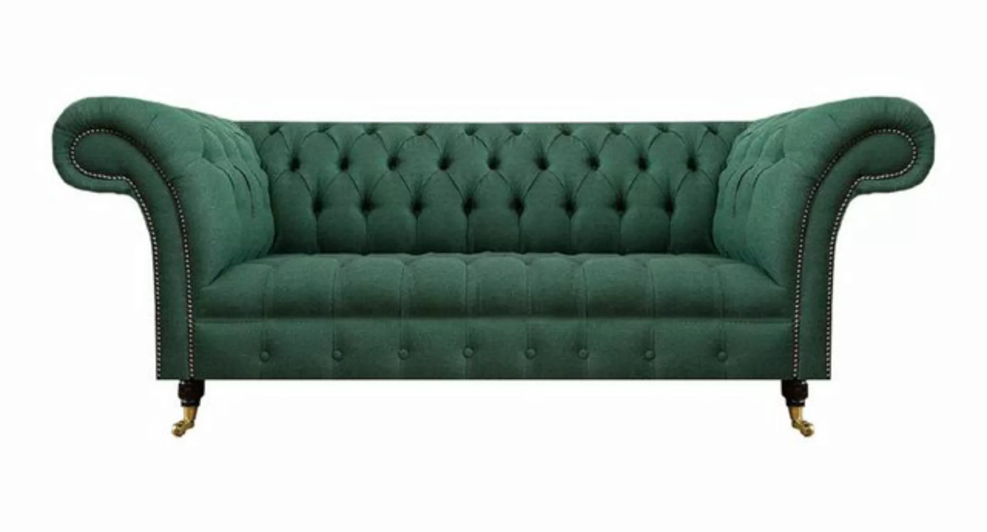 JVmoebel 3-Sitzer Luxus Dreisitzer Sofa Couch Chesterfield Wohnzimmer Grün günstig online kaufen