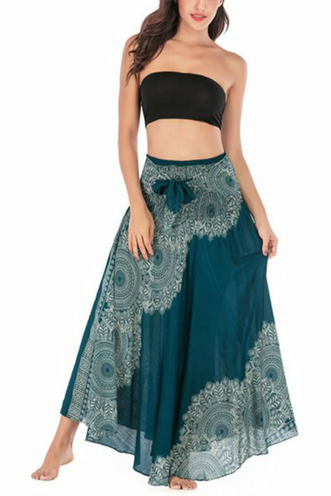 Orient Phoenix Strandkleid Fließendes 2-in-1-Strandkleid im Bohemian-Stil f günstig online kaufen