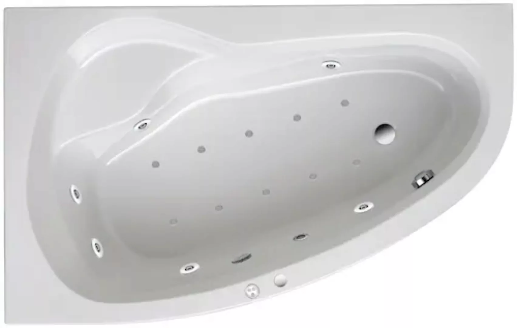 OTTOFOND Whirlpool-Badewanne »Loredana«, (Komplett-Set), Typ Premium, chrom günstig online kaufen