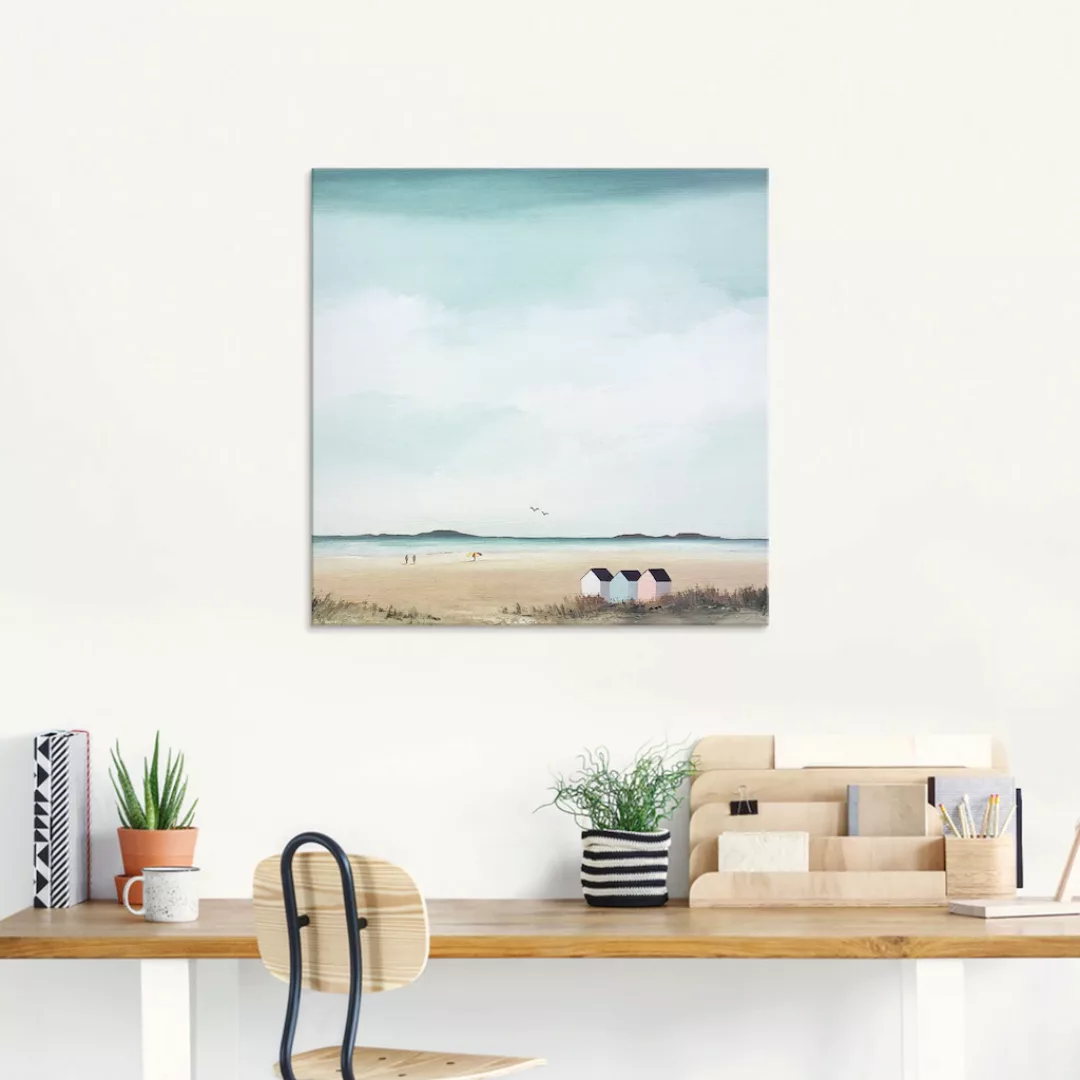 Artland Glasbild »Sonniger Morgen IV«, Strand, (1 St.), in verschiedenen Gr günstig online kaufen