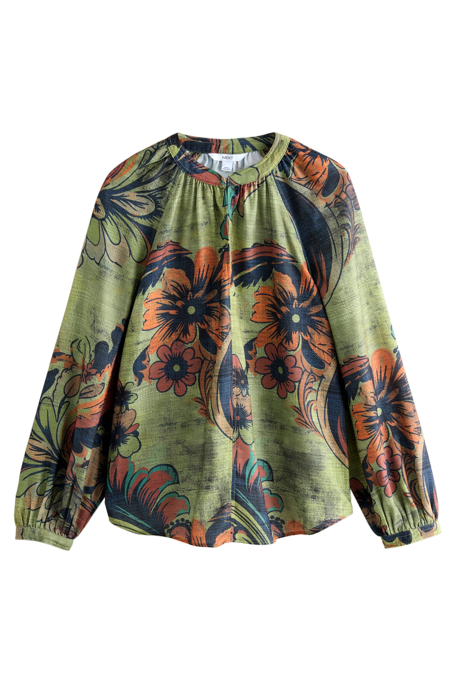 Next Langarmbluse Langärmelige Bluse mit V-Ausschnitt günstig online kaufen