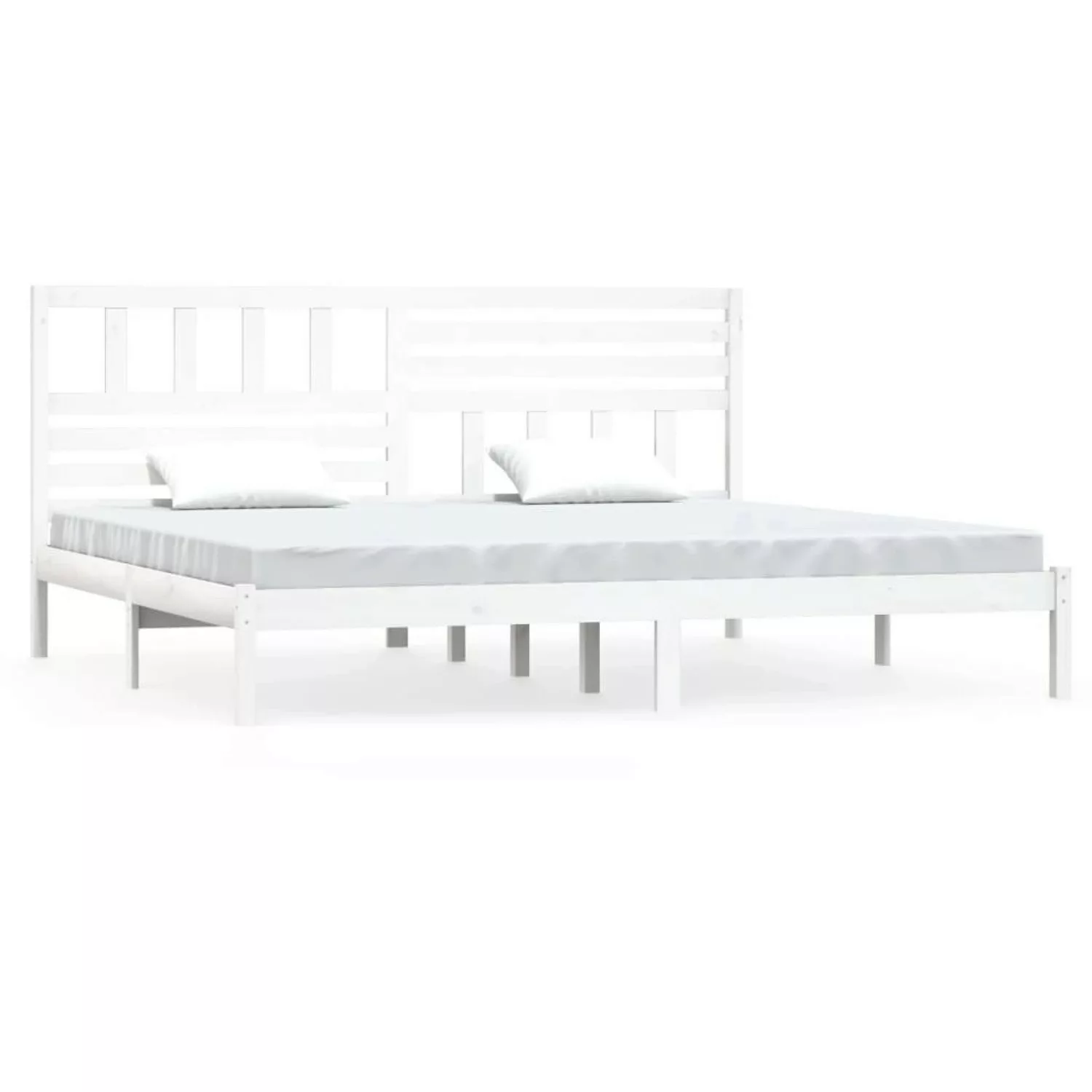 Vidaxl Massivholzbett Weiß Kiefer 200x200 Cm günstig online kaufen