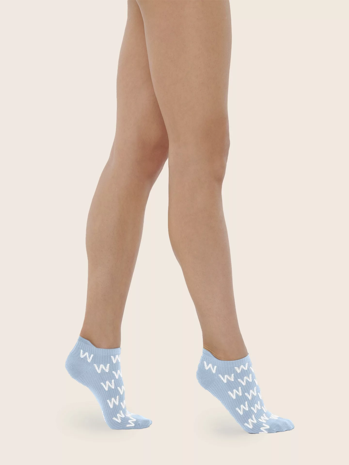 Wolford - Cotton W Sneaker Socks, Frau, dice/white, Größe: 4041 günstig online kaufen