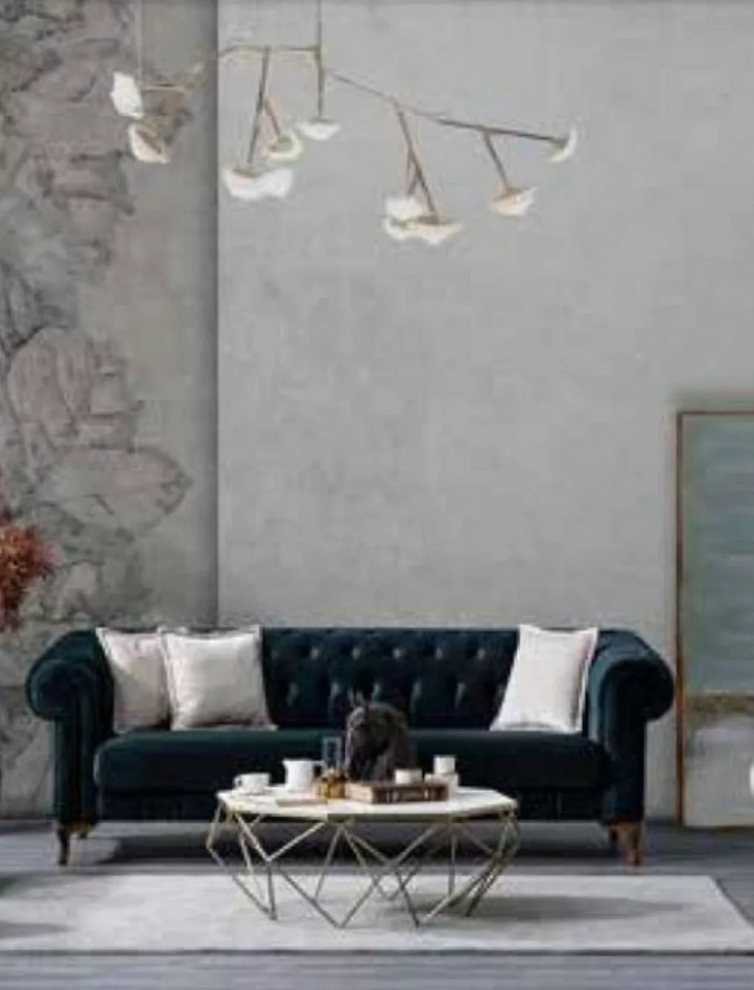 JVmoebel 3-Sitzer Wohnzimmer Sofa Luxus Textilmöbel Polstersofas Neu Holzge günstig online kaufen