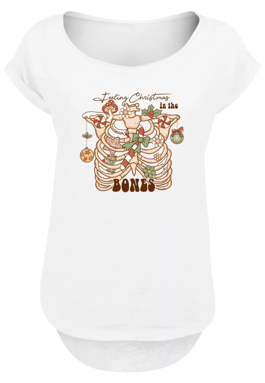 F4NT4STIC T-Shirt "Feeling Weihnachten in the bones", Premium Qualität, Wei günstig online kaufen