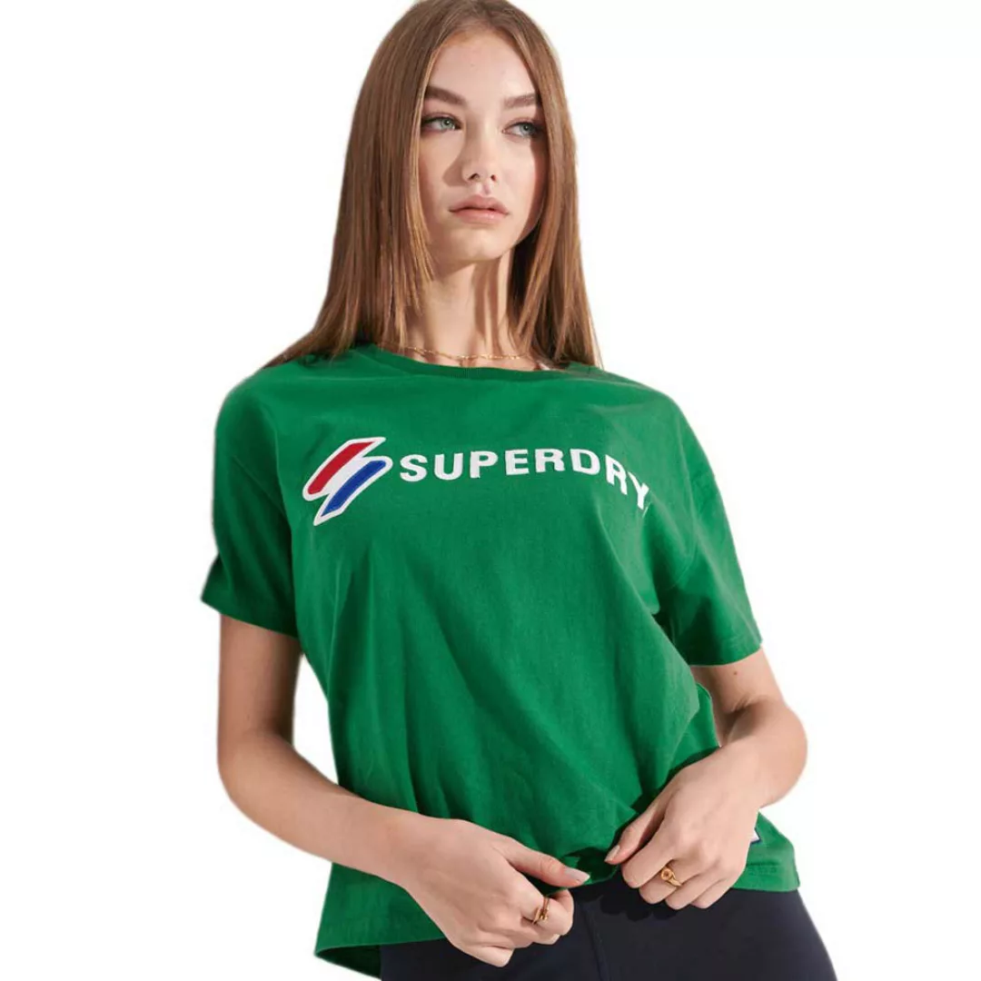 Superdry Sportstyle Graphic Boxy Kurzarm T-shirt M Oregon Green günstig online kaufen