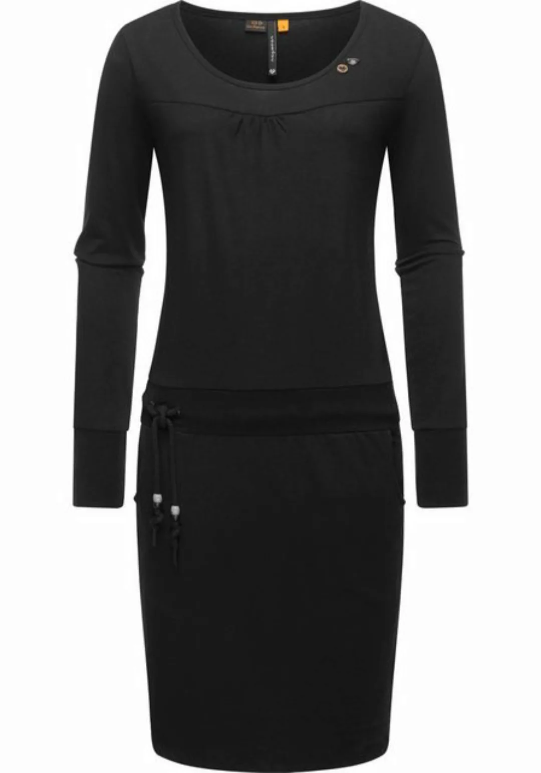 Ragwear Jerseykleid Penellope Langärmliges Damen Baumwoll-Kleid mit Taillen günstig online kaufen