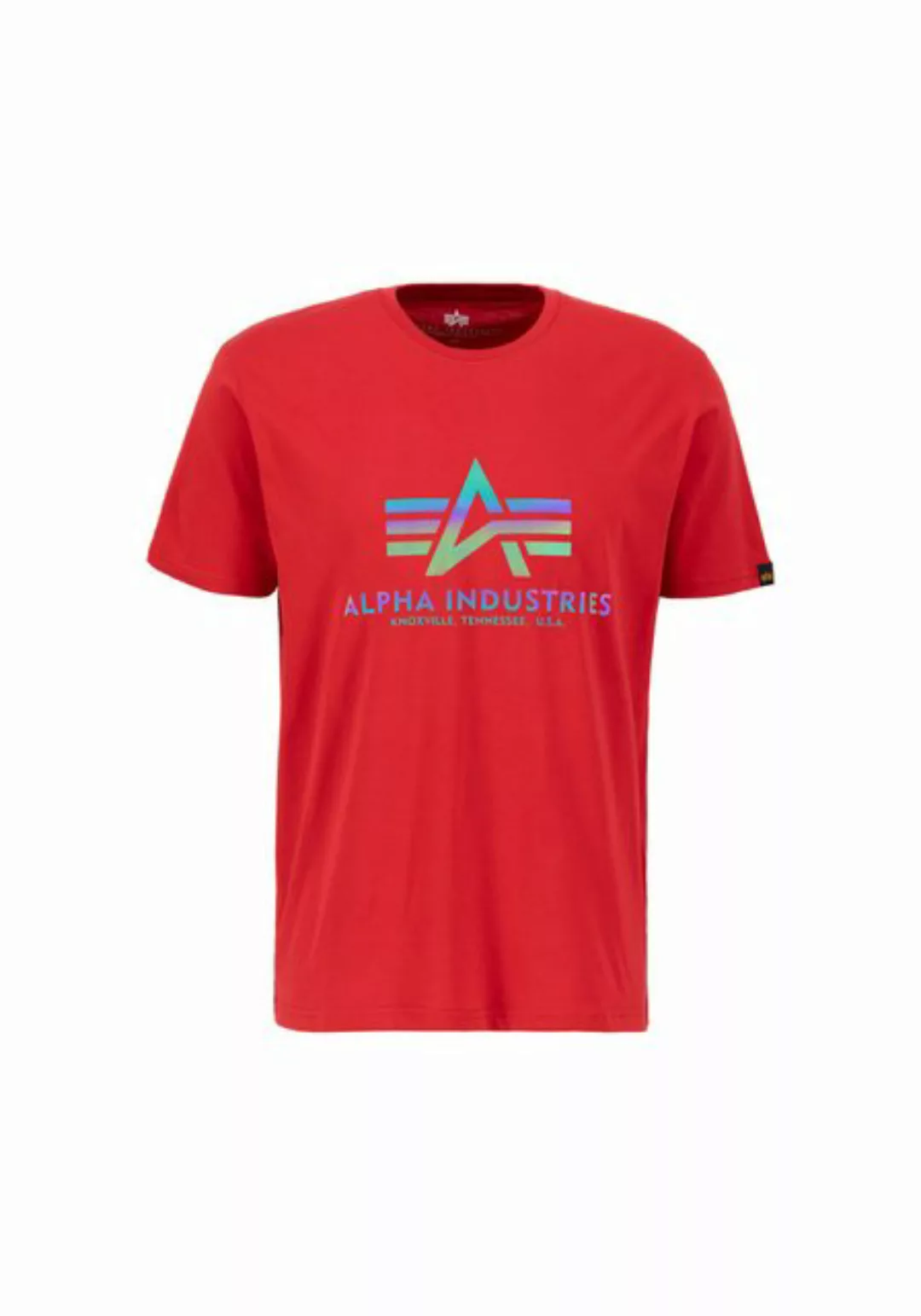 Alpha Industries T-Shirt Alpha Industries Men - T-Shirts Basic T Rainbow Re günstig online kaufen