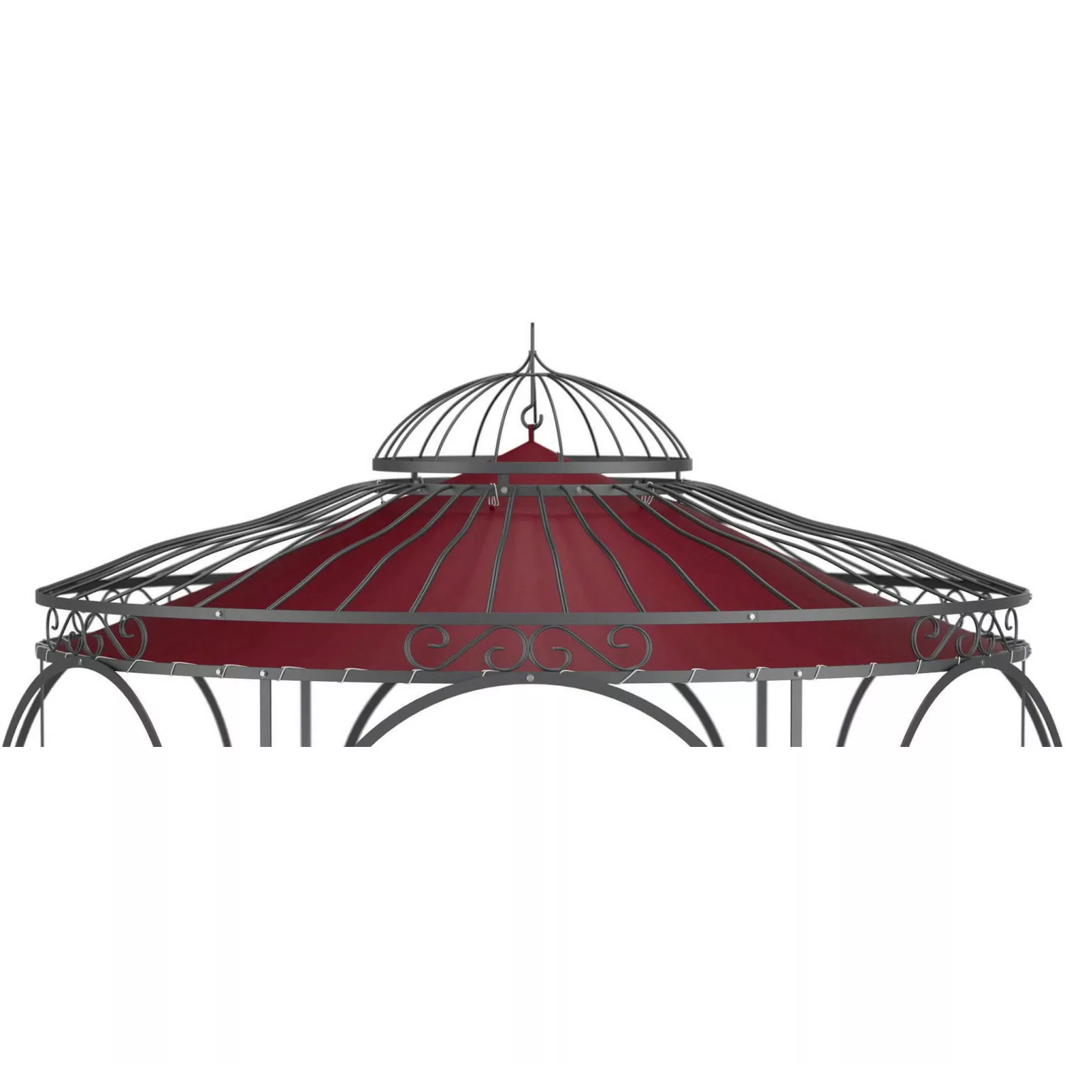 Eleo Sonnensegel Milano Ø 290 cm  für Pavillon Milano Weinrot günstig online kaufen