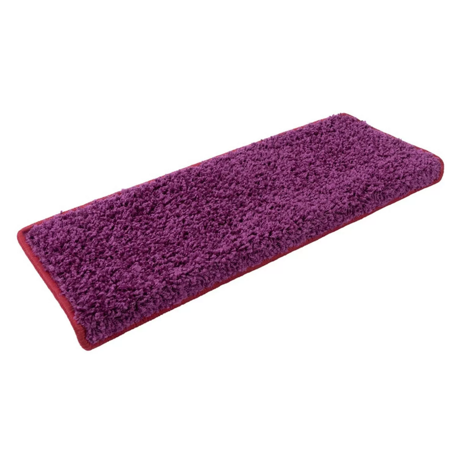 KARAT Shaggy Stufenmatte Barcelona Rechteckig 23,5 x 65 cm Berry günstig online kaufen