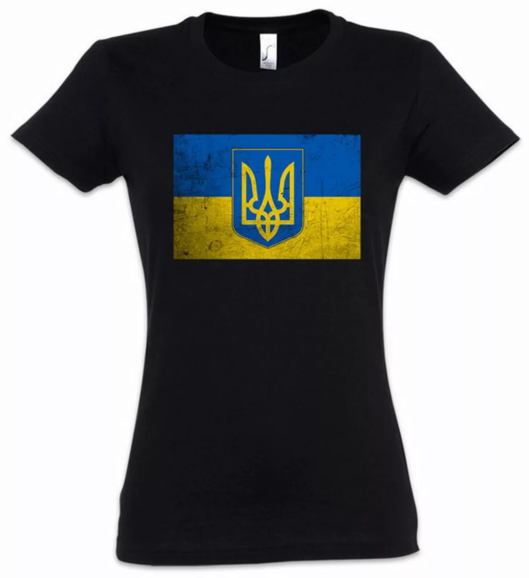 Urban Backwoods Print-Shirt Classic Ukraine Flag Damen T-Shirt Against War günstig online kaufen