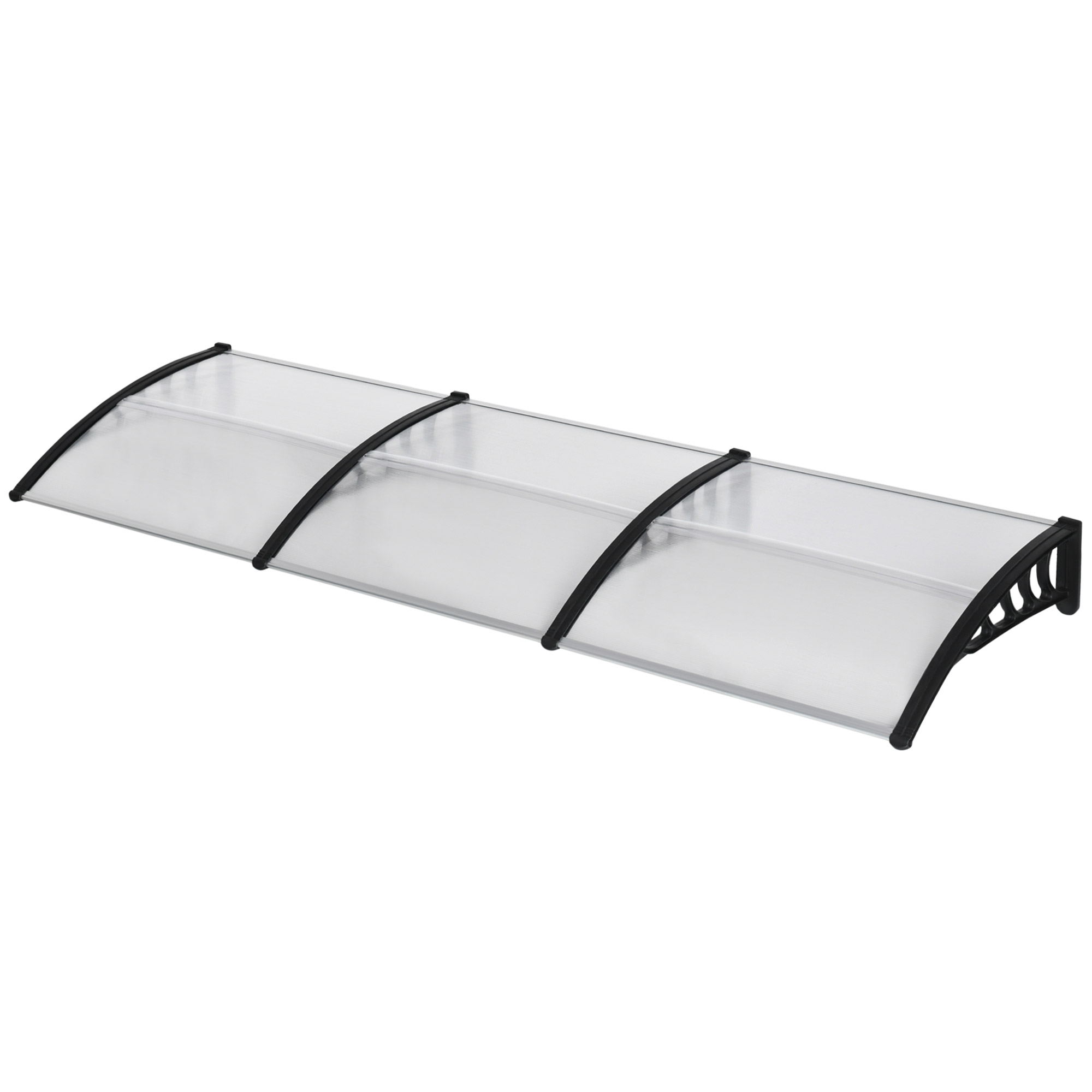 Outsunny Pultvordach Vordach für Haustür 303 x 96 x 27 cm Überdachung mit U günstig online kaufen