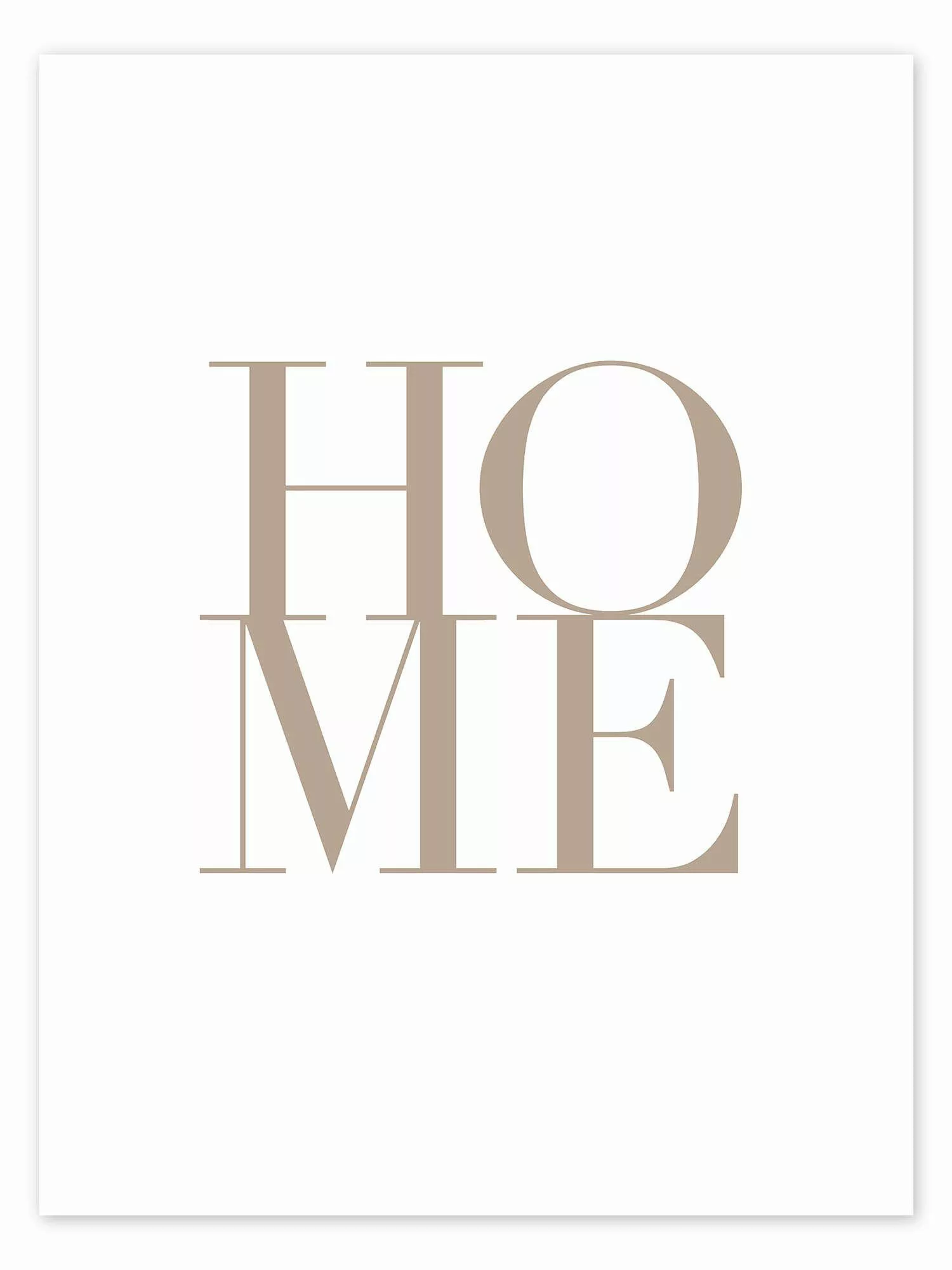 Posterlounge Poster Typobox, HOME I, Flur günstig online kaufen