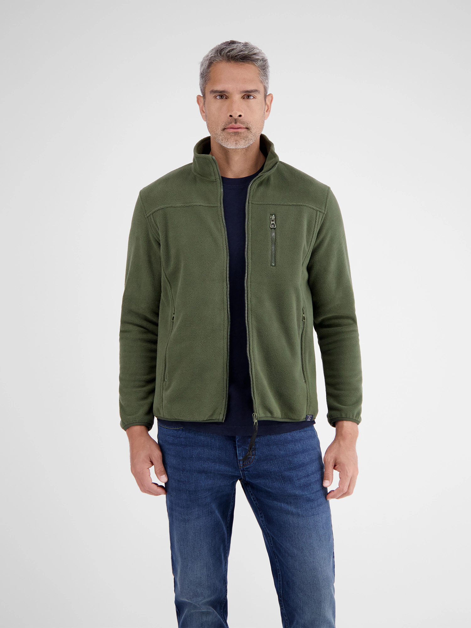 LERROS Sweatjacke "LERROS Polar-Fleece Jacke, sportiv" günstig online kaufen